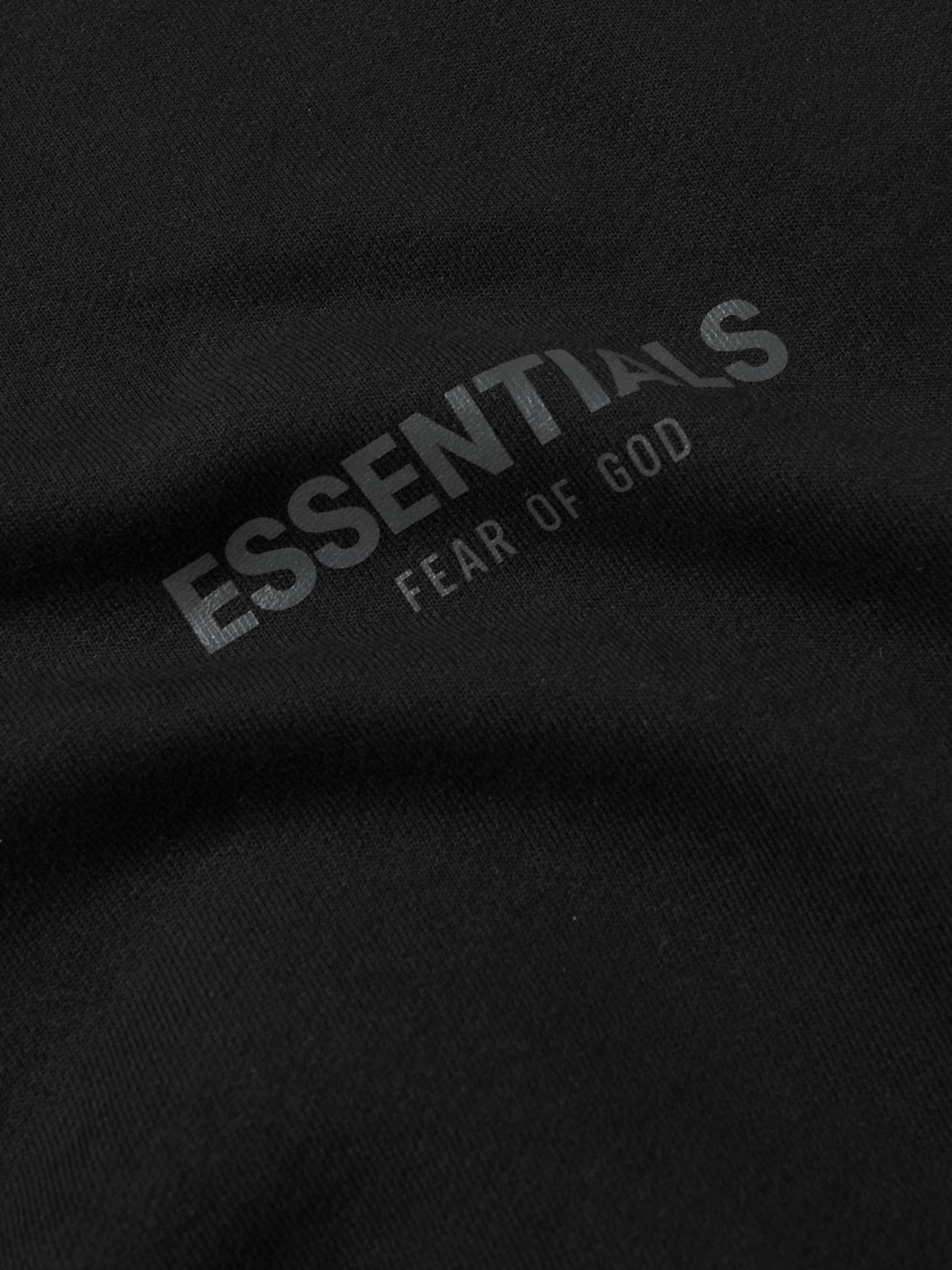 FEAR OF GOD ESSENTIALS Logo-Print Cotton-Jersey Polo Shirt