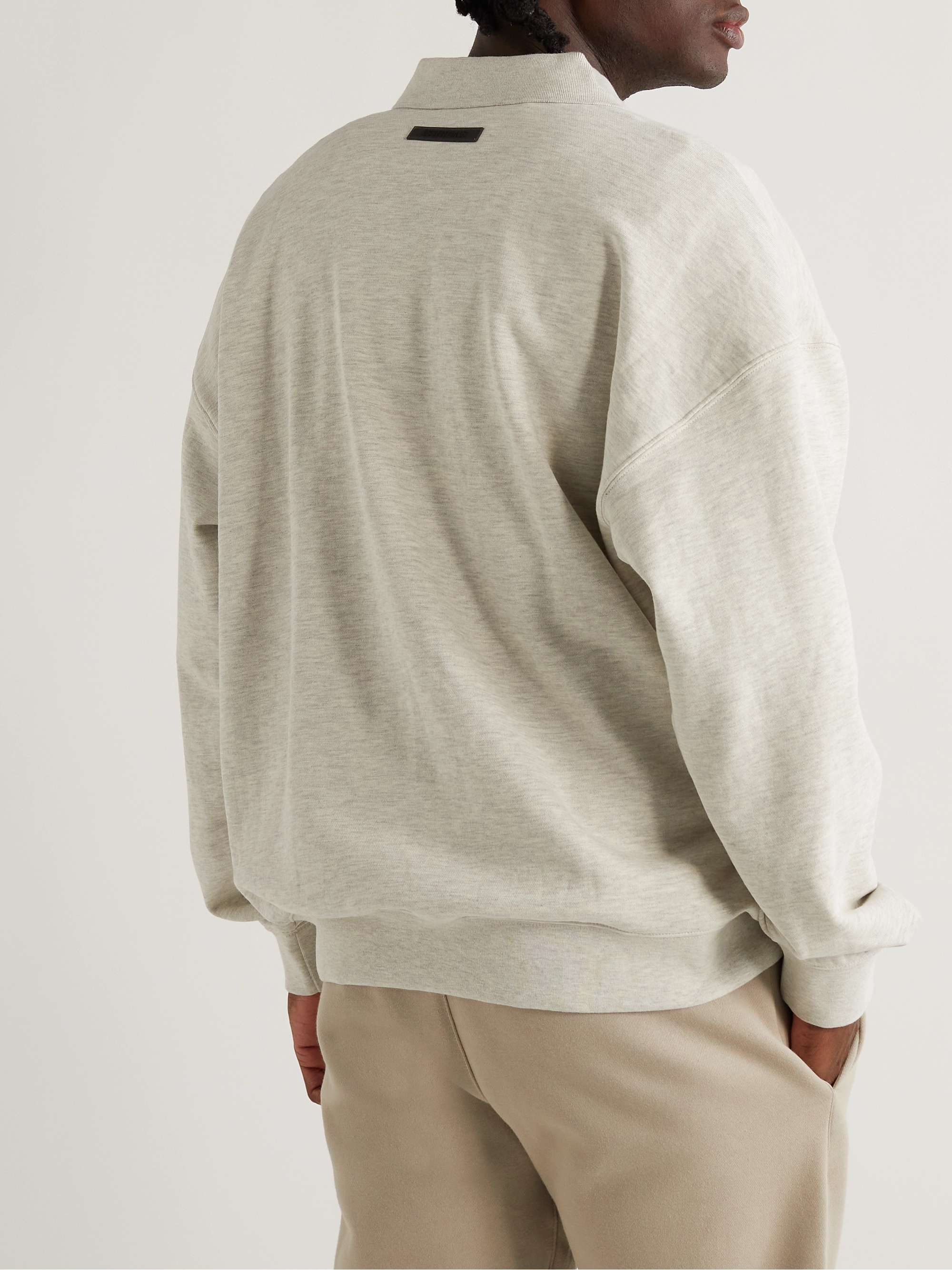 FEAR OF GOD ESSENTIALS Logo-Print Cotton-Jersey Polo Shirt