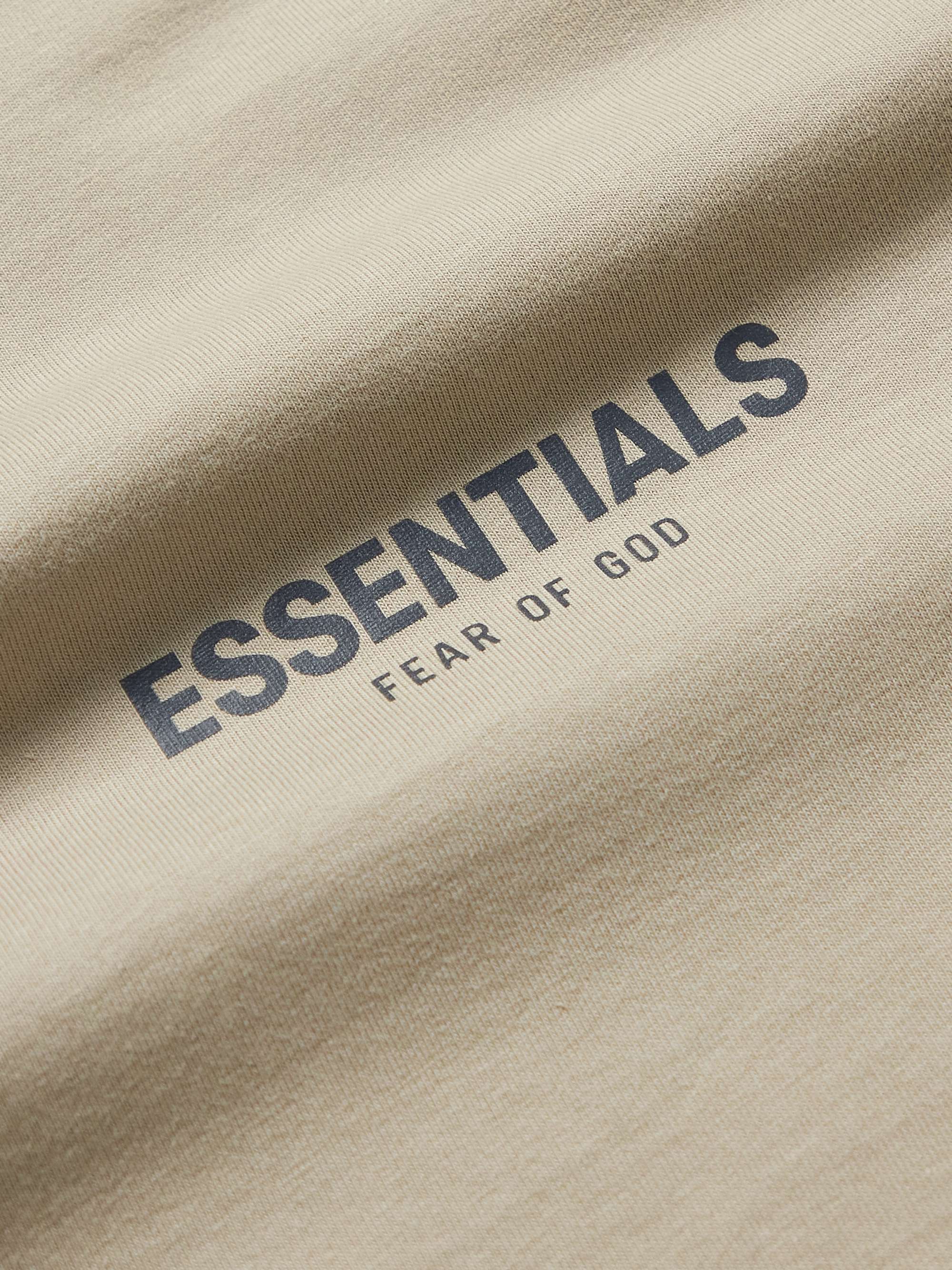 FEAR OF GOD ESSENTIALS Logo-Print Cotton-Jersey Polo Shirt