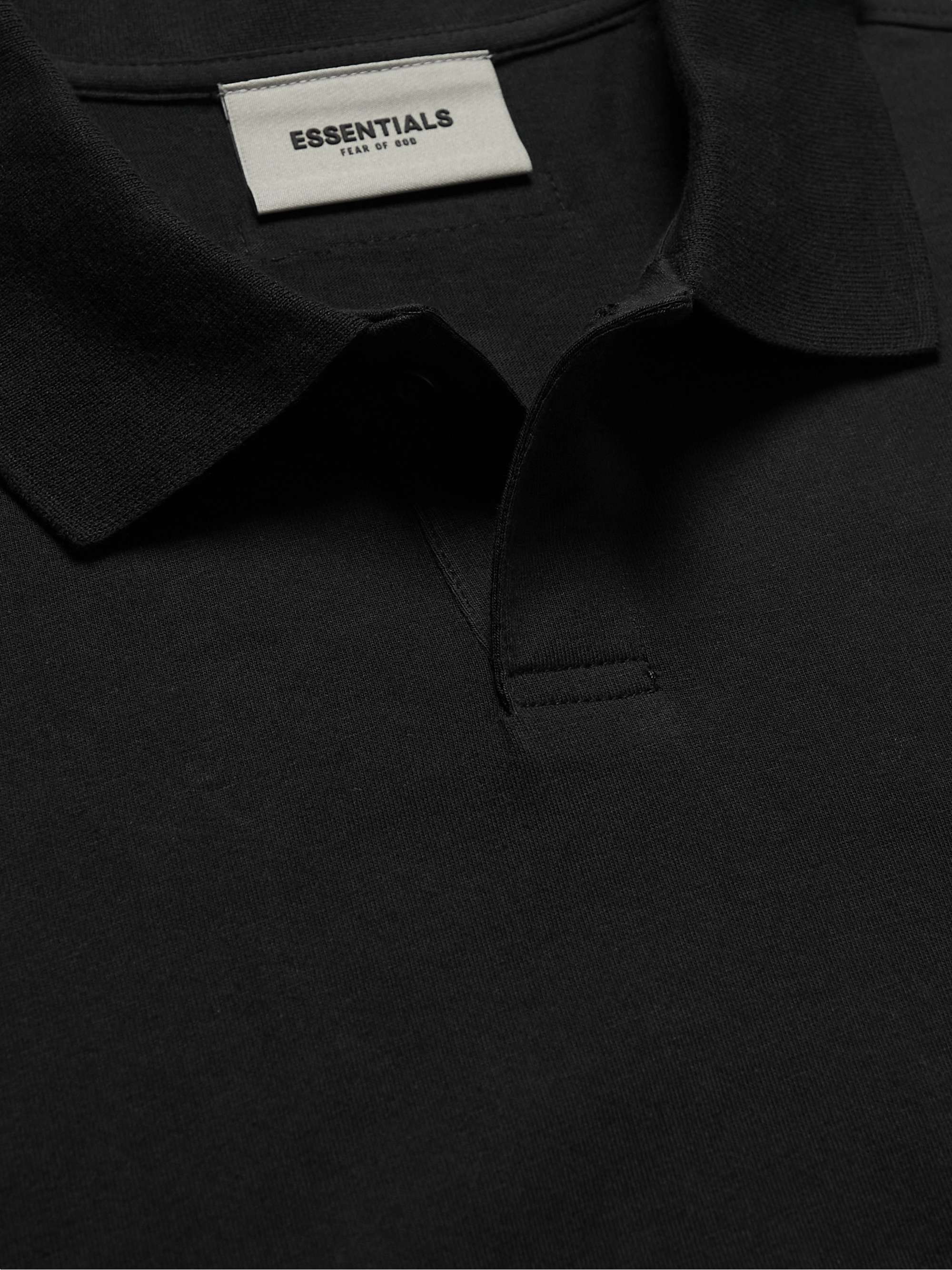FEAR OF GOD ESSENTIALS Logo-Print Cotton-Jersey Polo Shirt