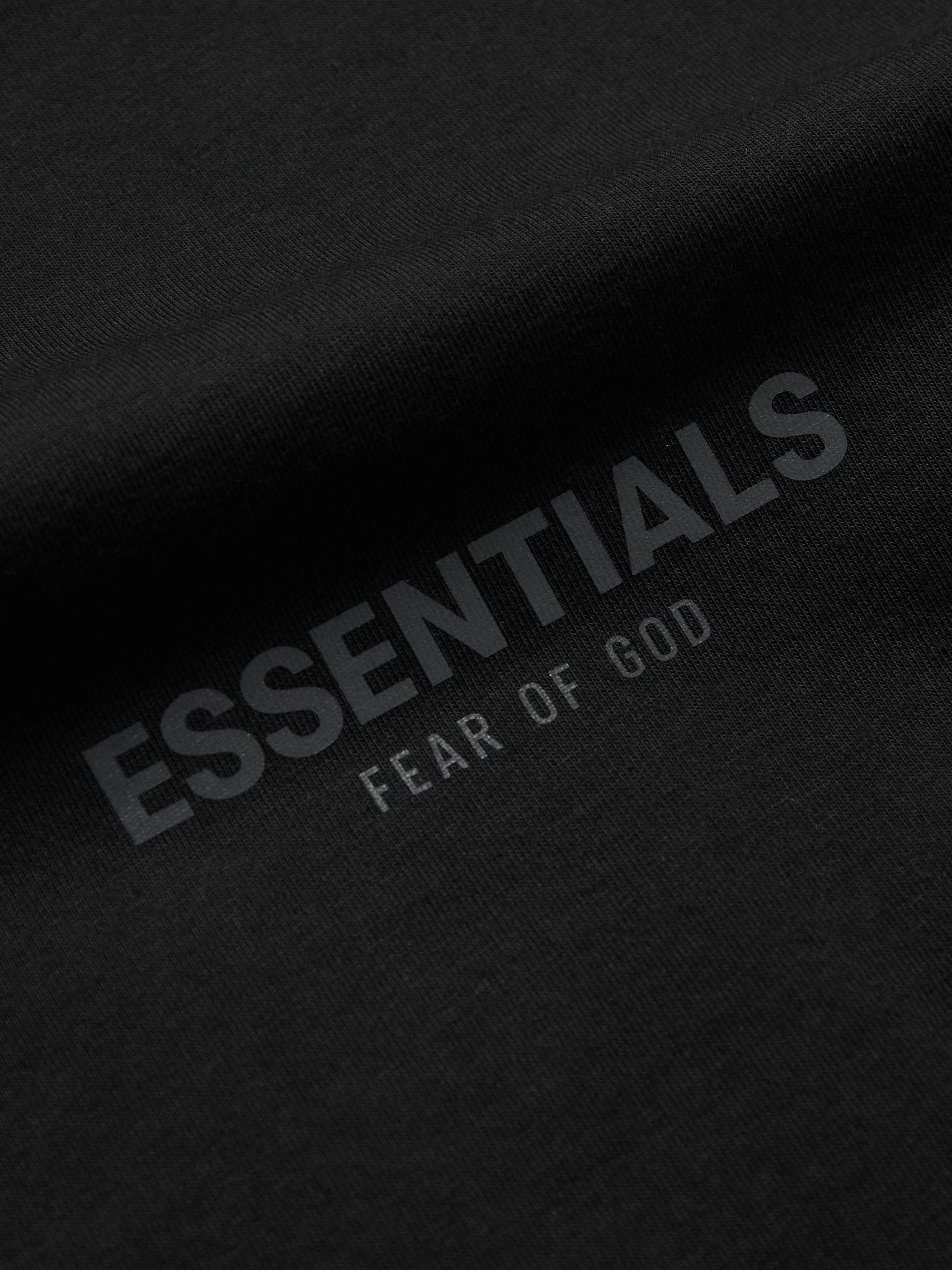 FEAR OF GOD ESSENTIALS Logo-Print Cotton-Jersey Polo Shirt