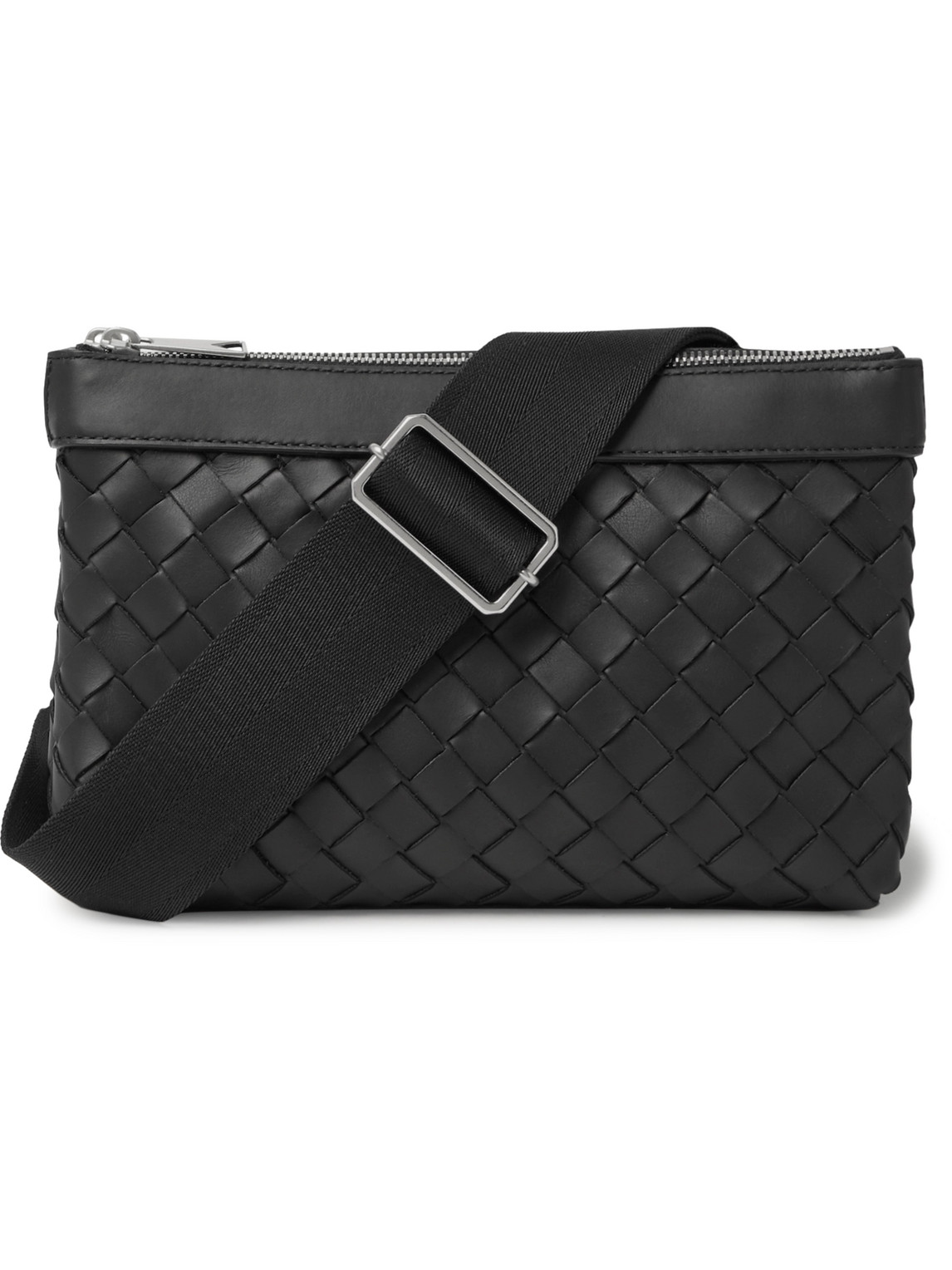 Bottega Veneta - Intrecciato Leather Messenger Bag - Men - Black for Men