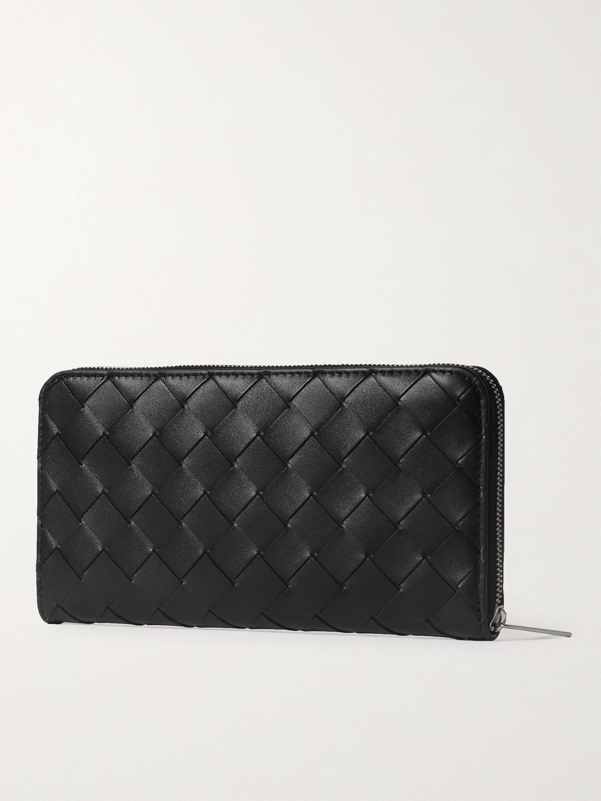 BOTTEGA VENETA Intrecciato Leather Zip-Around Wallet