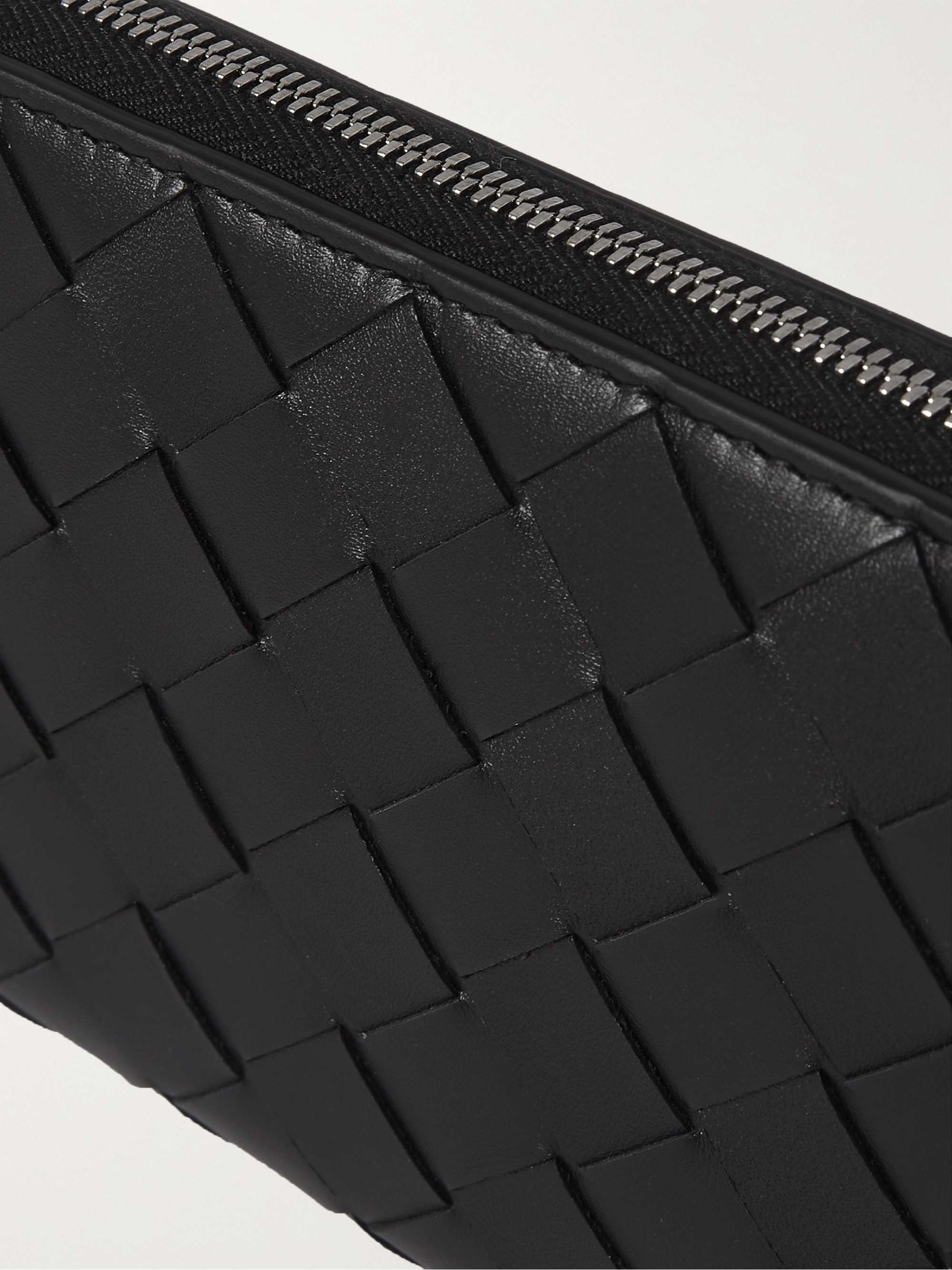 BOTTEGA VENETA Intrecciato Leather Zip-Around Wallet