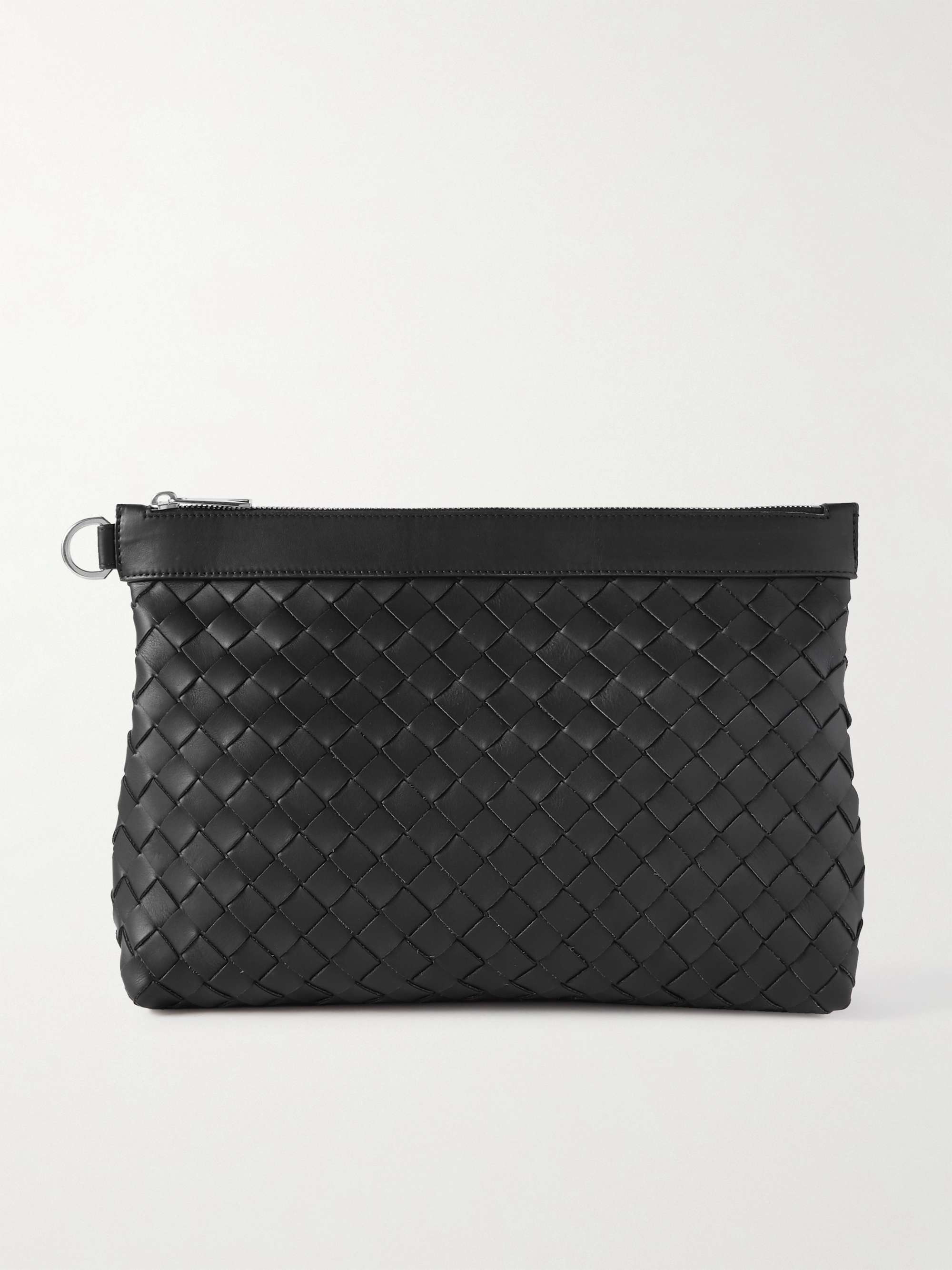 Bottega veneta intrecciato best sale leather pouch