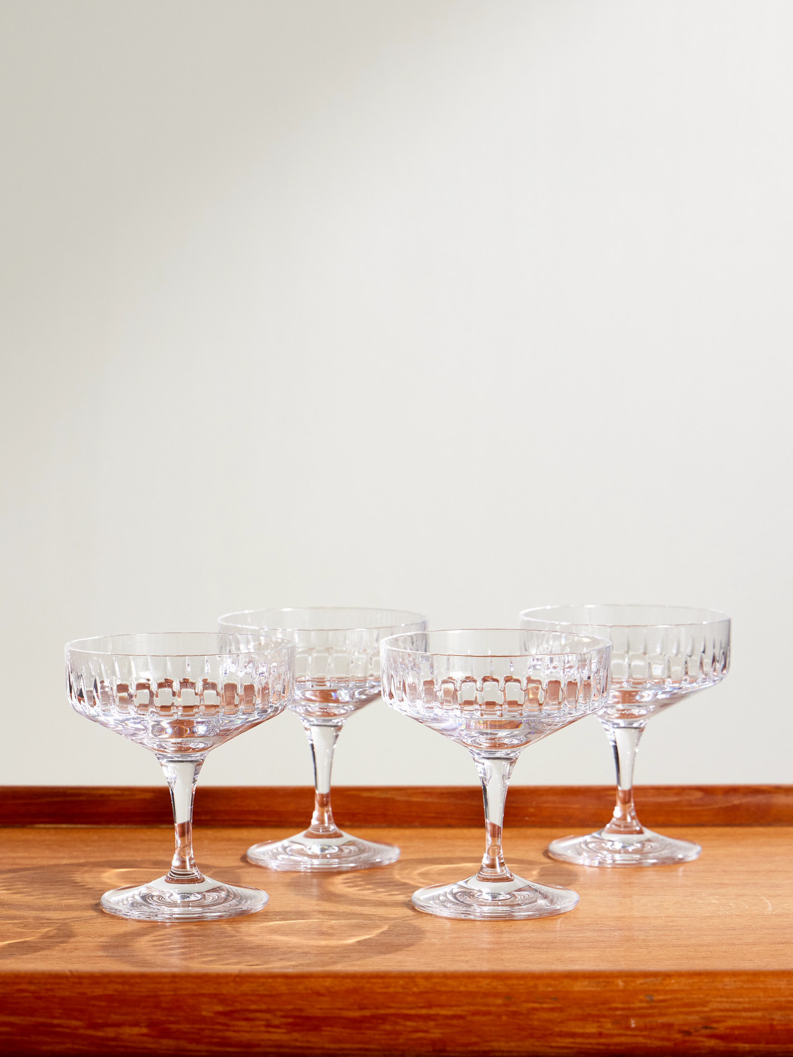 Soho Home Roebling Set Of Four Crystal Champagne Coupes