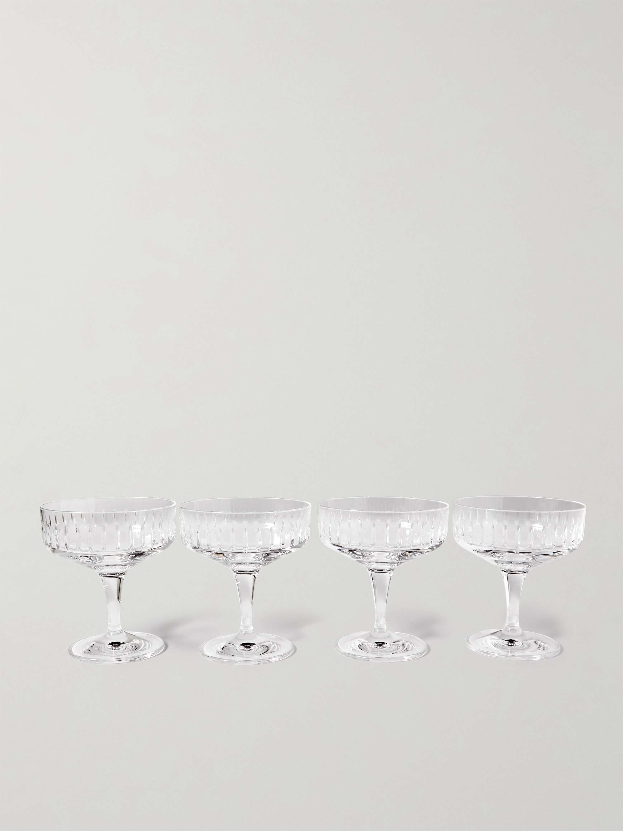 SOHO HOME Barwell cut crystal and silver-plated martini shaker