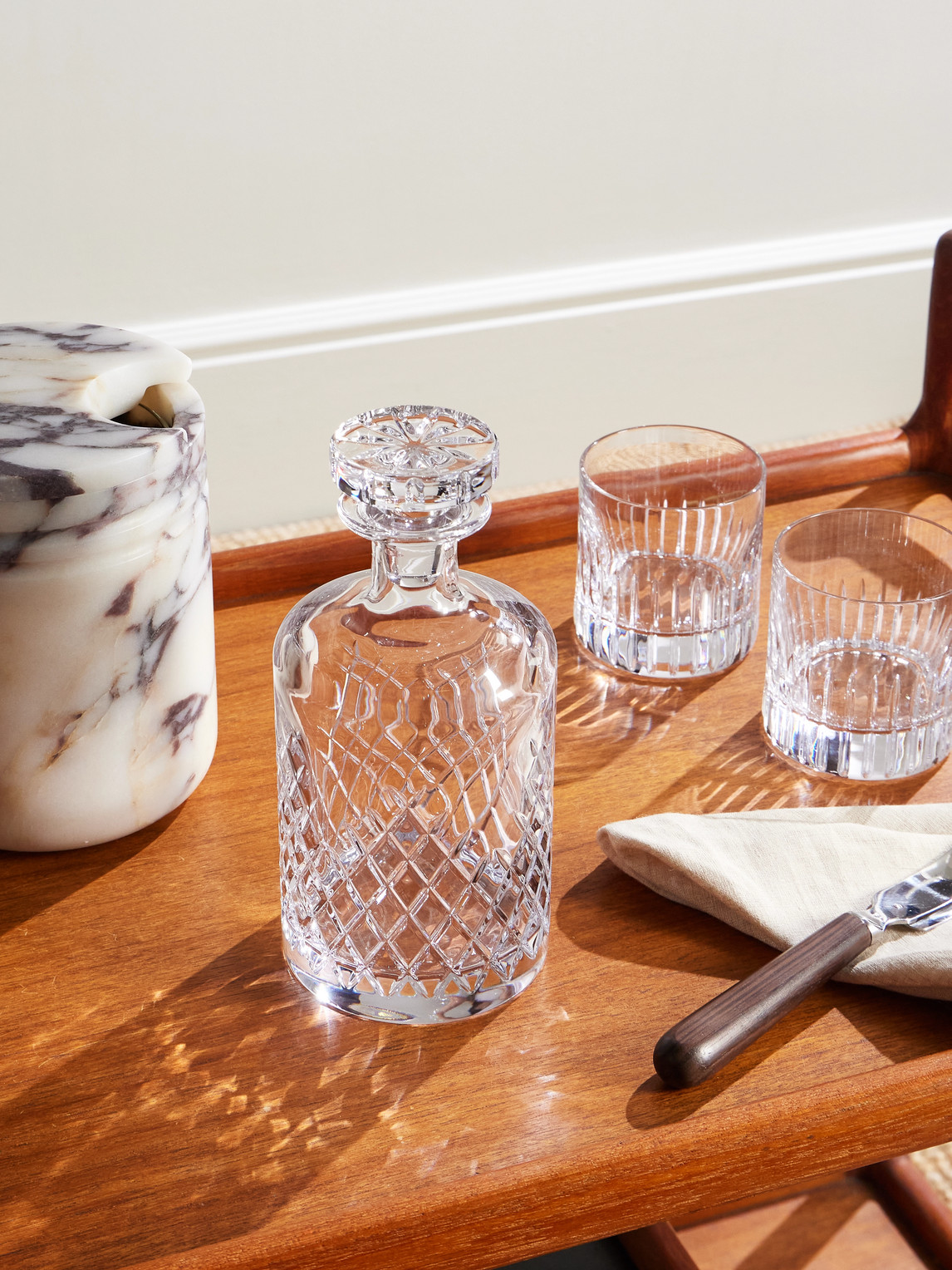 Barwell Cut Crystal Large Decanter — 2