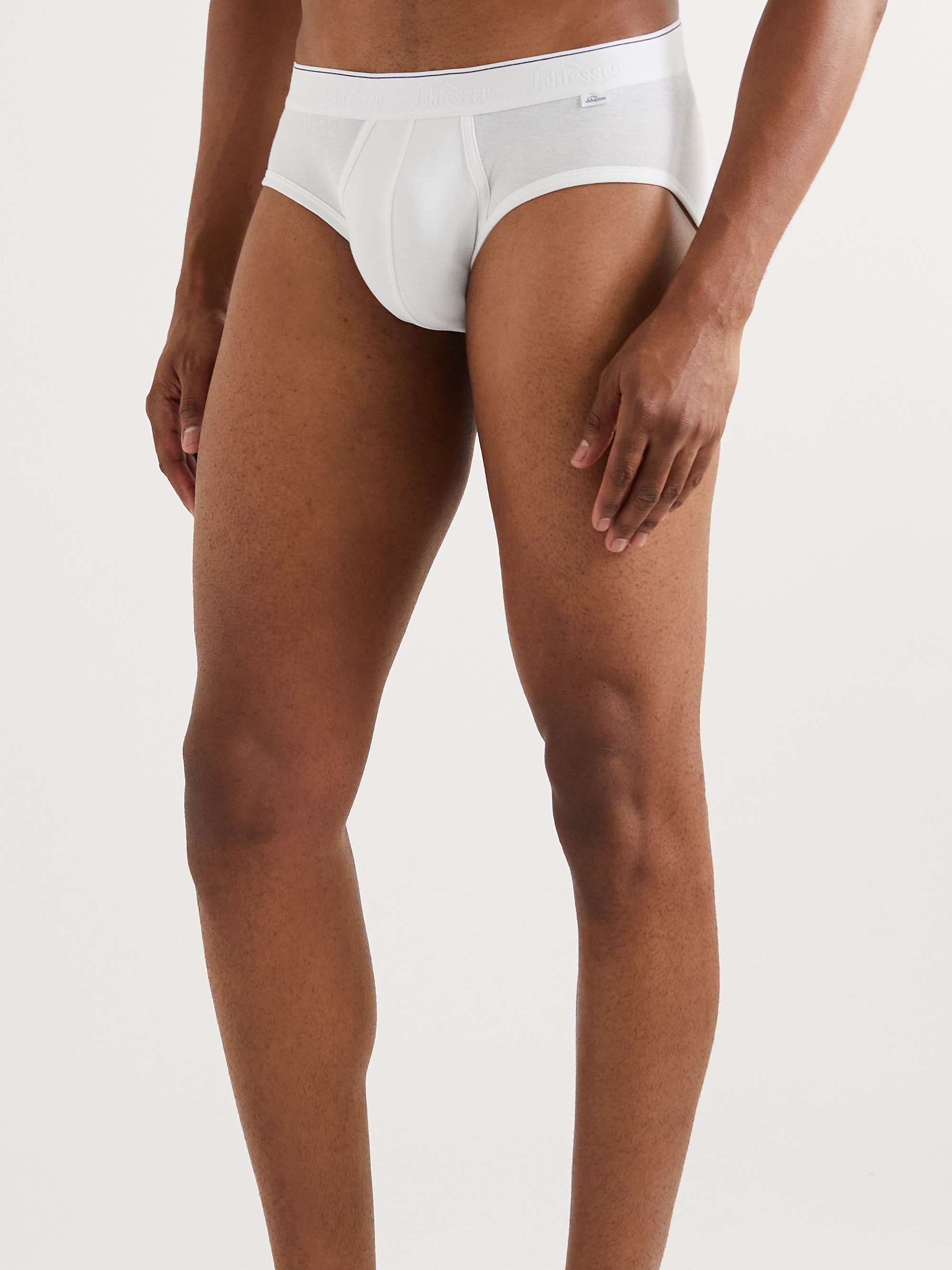 SCHIESSER Ludwig Three-Pack Stretch-Cotton Briefs