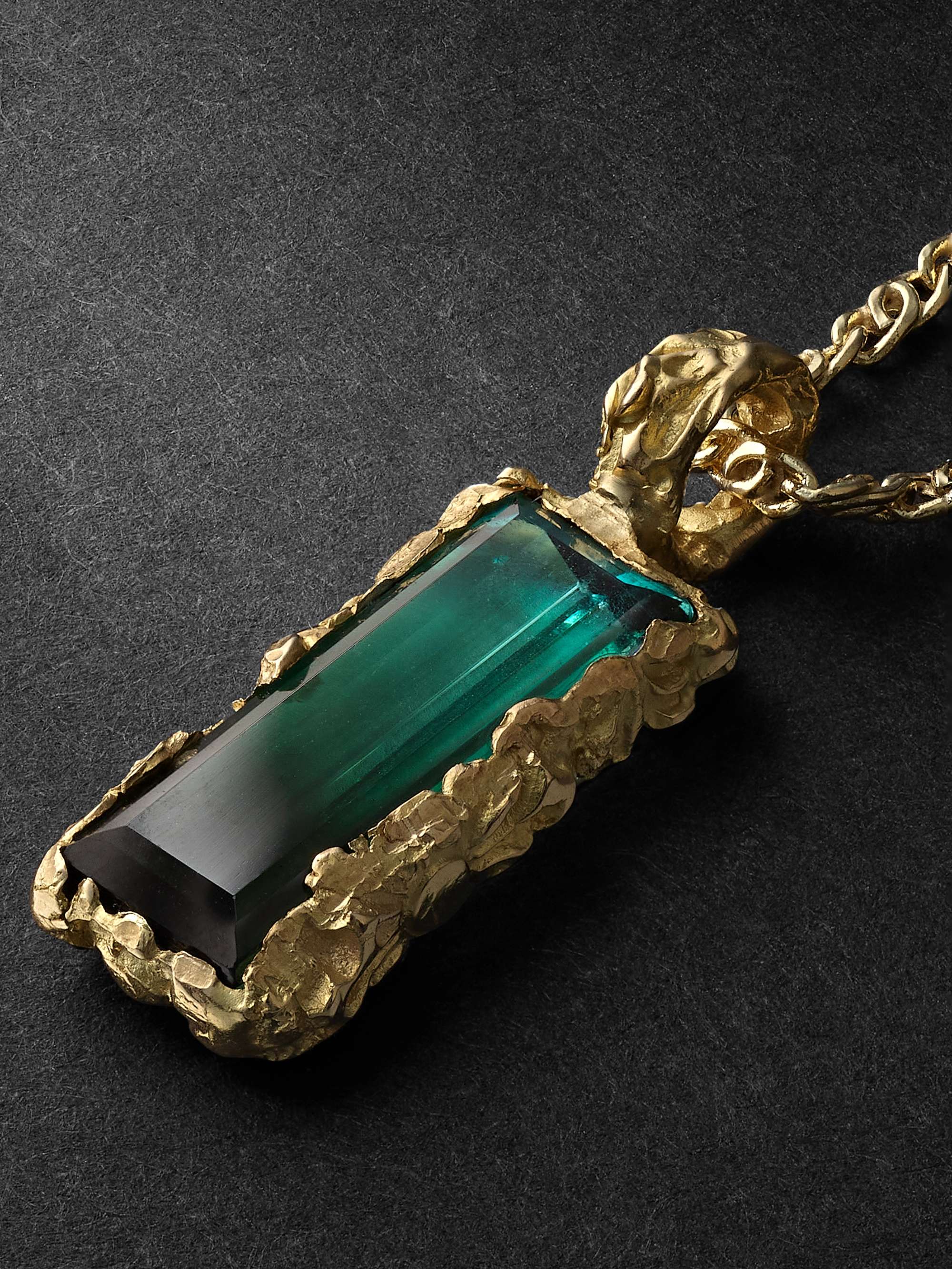 HEALERS FINE JEWELRY Recycled Gold Tourmaline Necklace