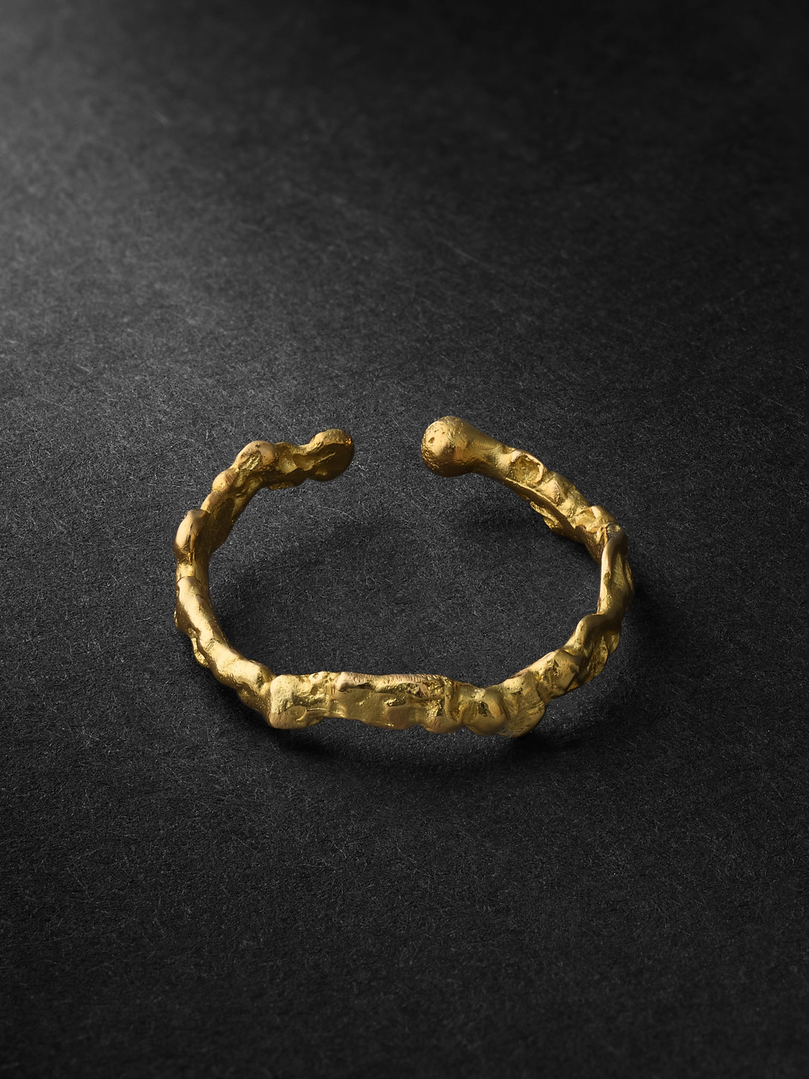 Small Hammered Gold Ear Cuff