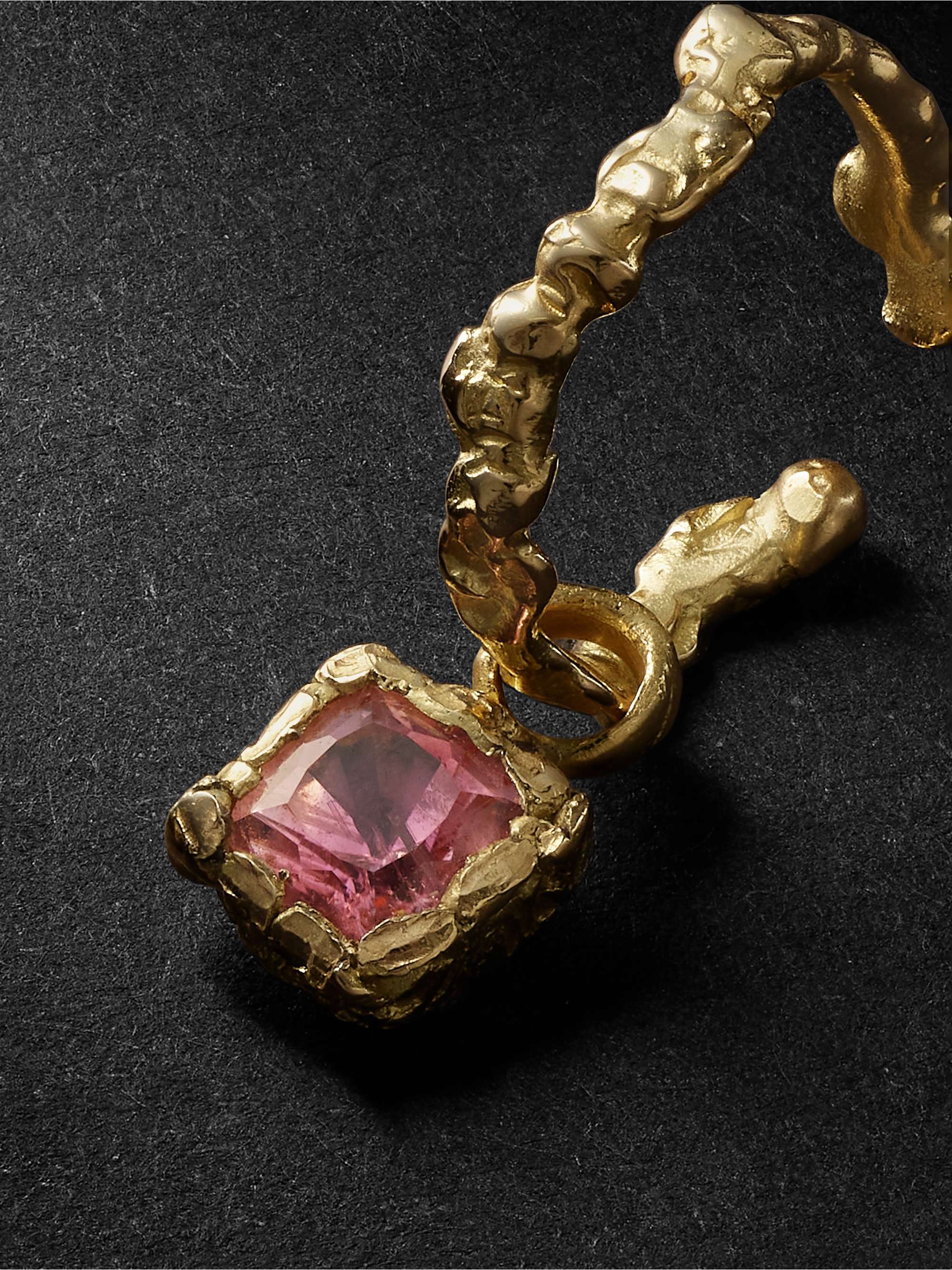 HEALERS FINE JEWELRY 18-Karat Gold Tourmaline Ear Cuff
