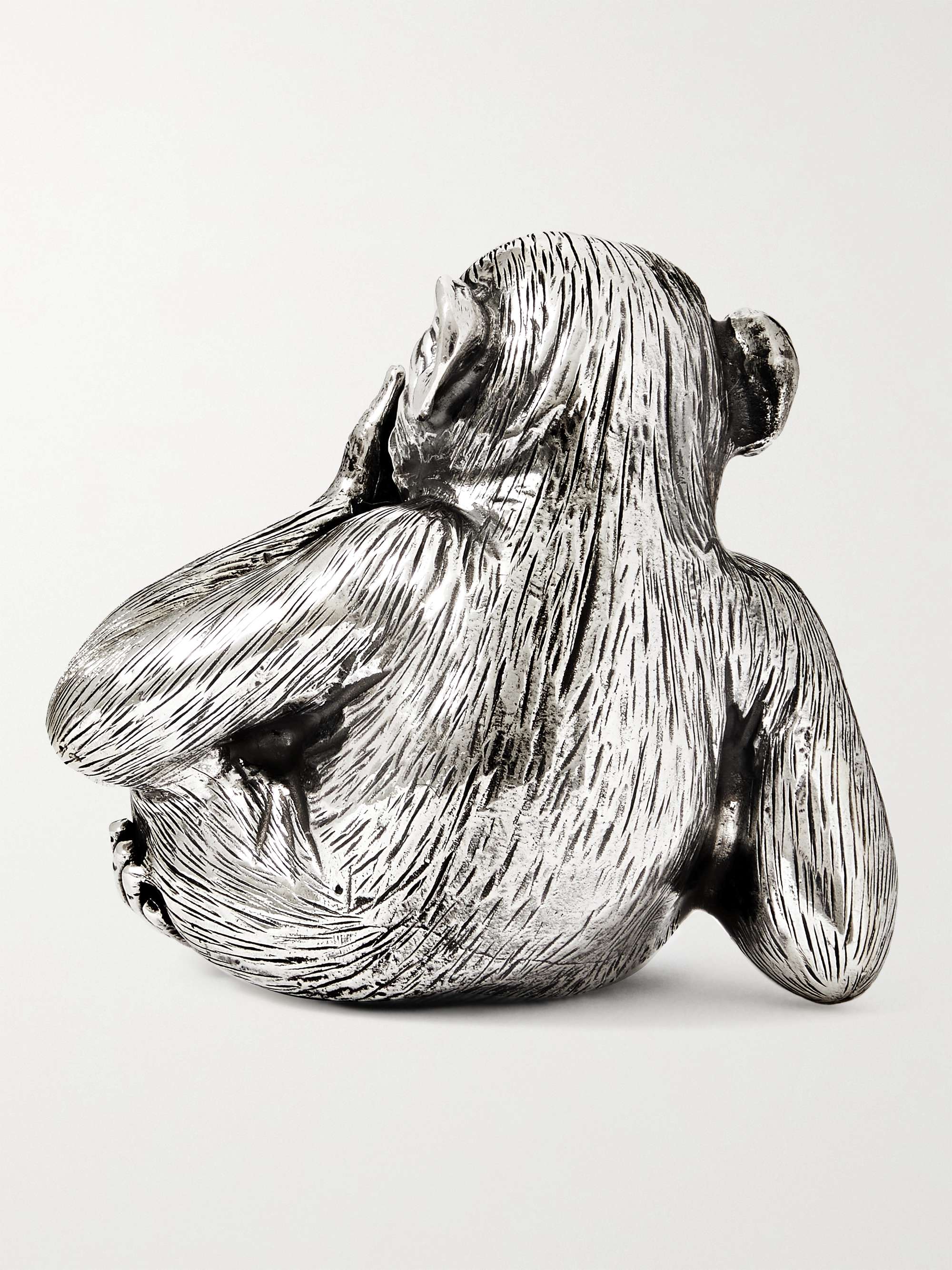 BUCCELLATI Speak-No-Evil Monkey Silver Ornament
