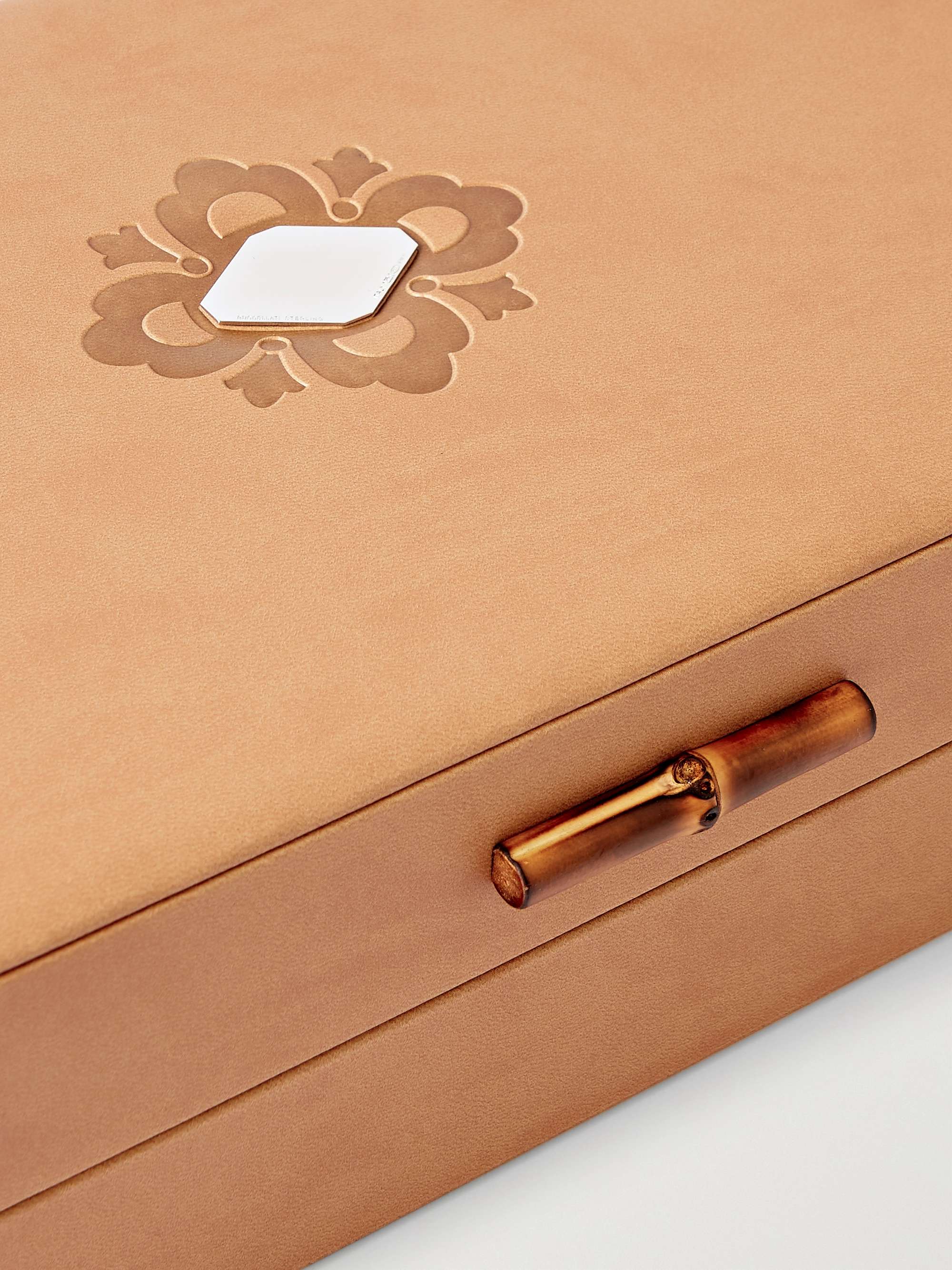BUCCELLATI Tahiti Sterling Silver, Gold-Plated and Bamboo Flute Set