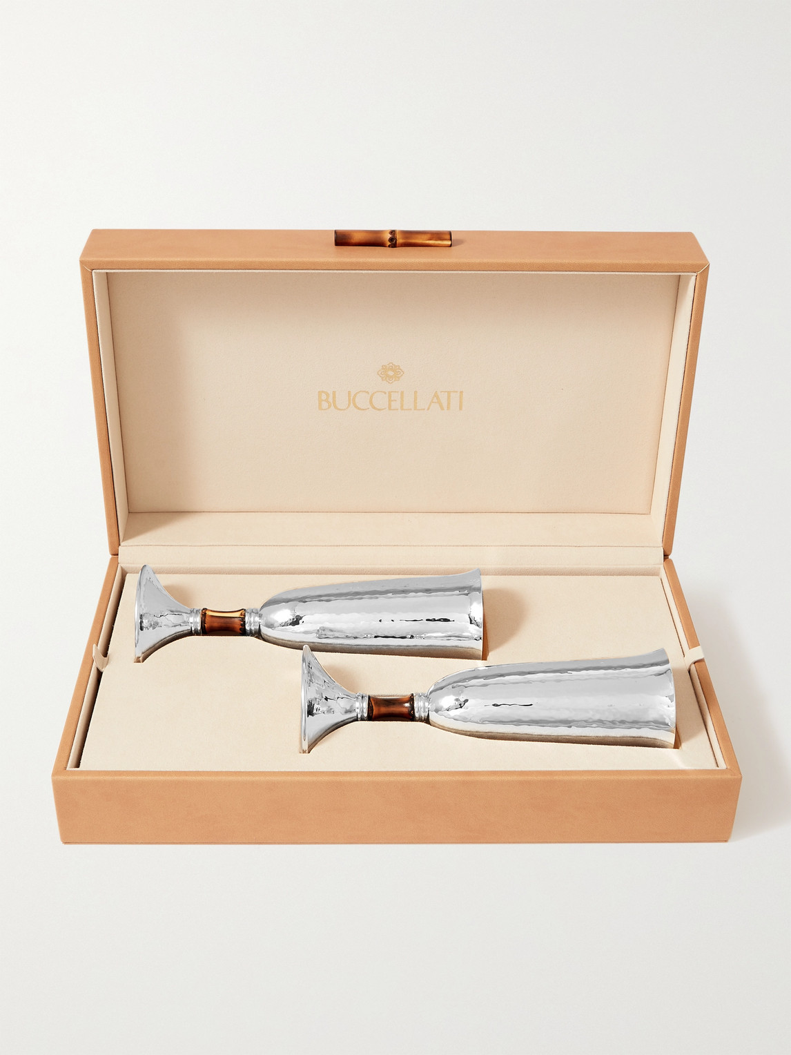 Buccellati Tahiti Sterling Silver, Gold-Plated and Bamboo Flute Set - Men