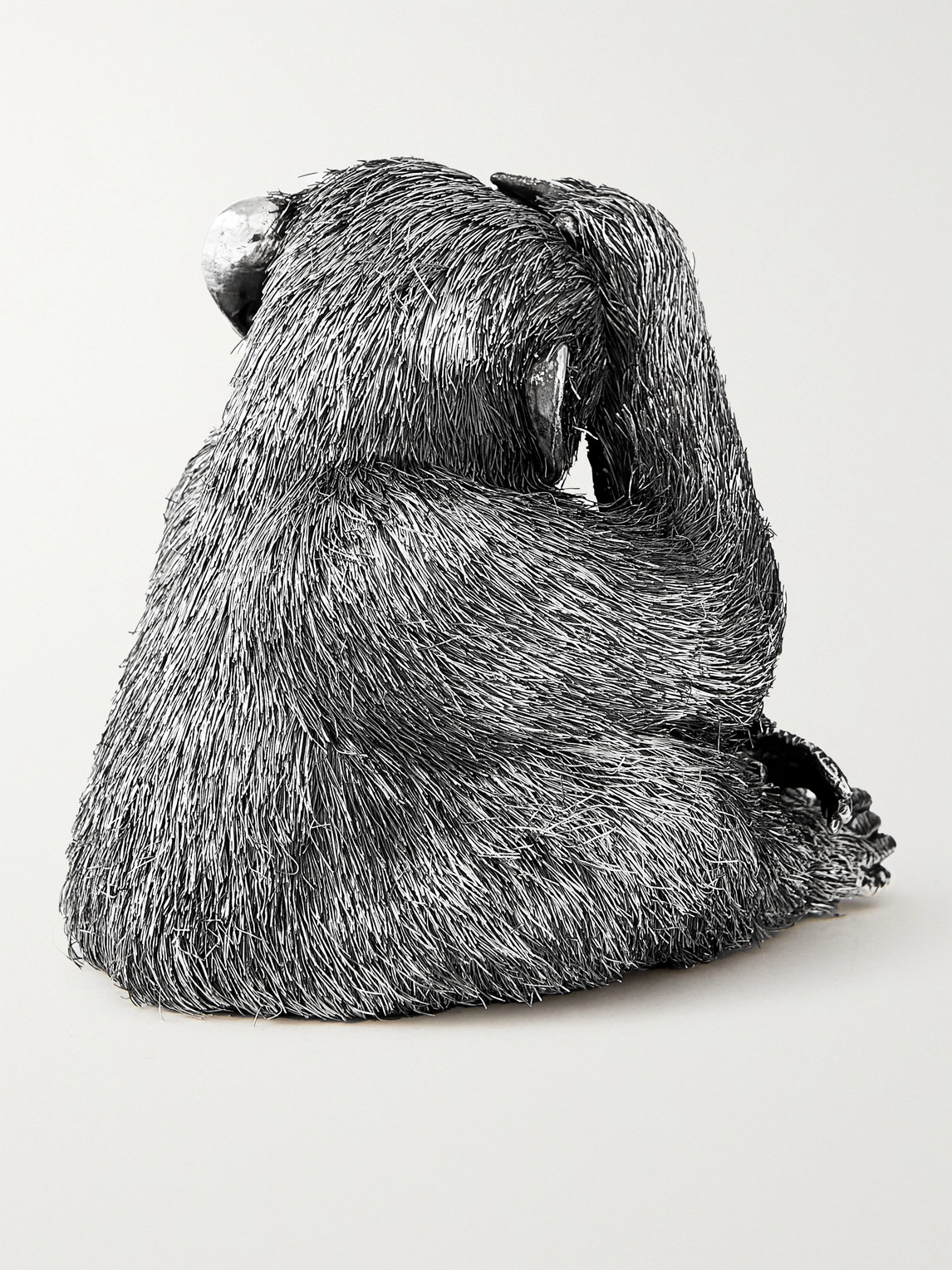 See-No-Evil Monkey Silver Ornament — 2