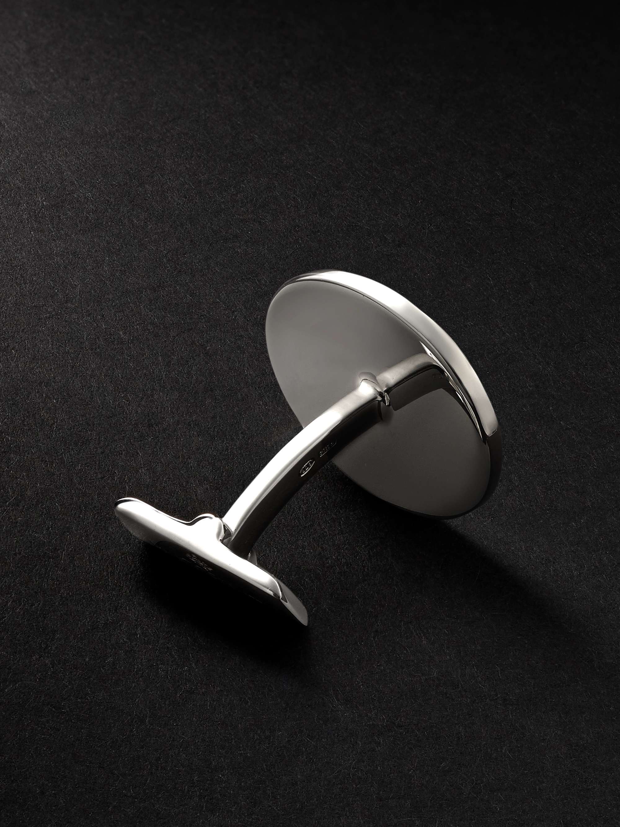 BUCCELLATI Opera Silver and Enamel Cufflinks