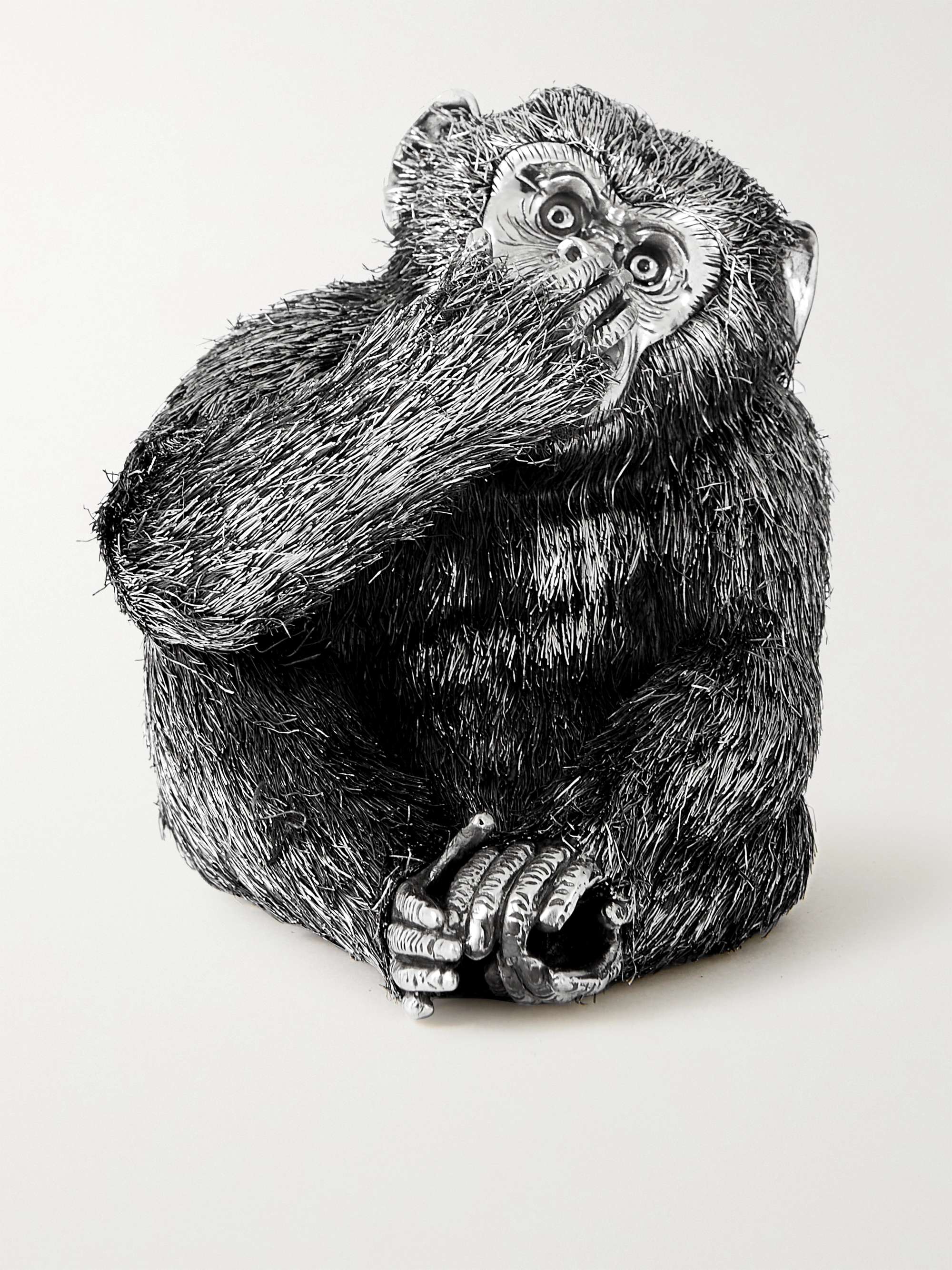 BUCCELLATI Speak-No-Evil Monkey Silver Ornament