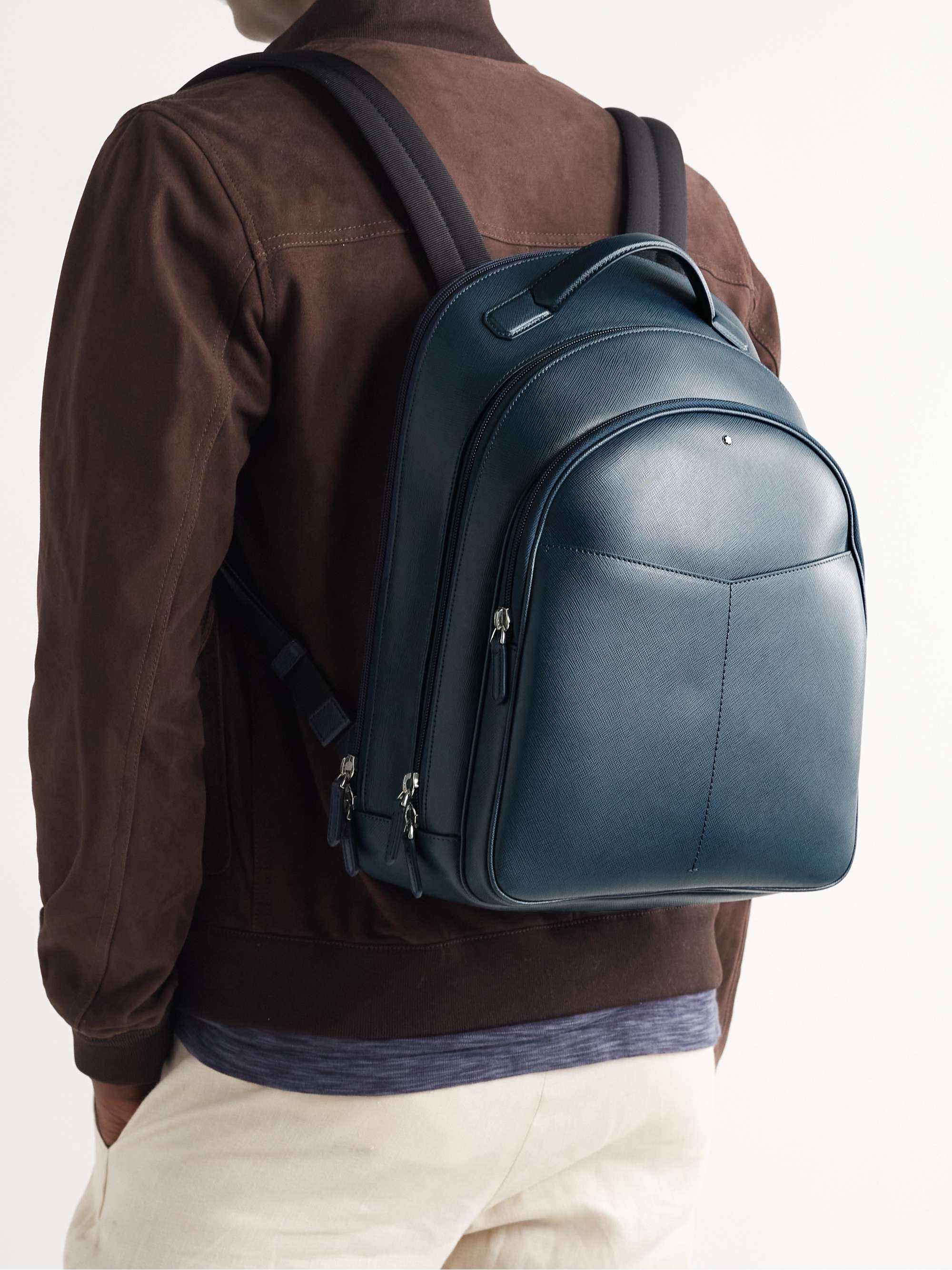 MONTBLANC Sartorial Cross-Grain Leather Backpack