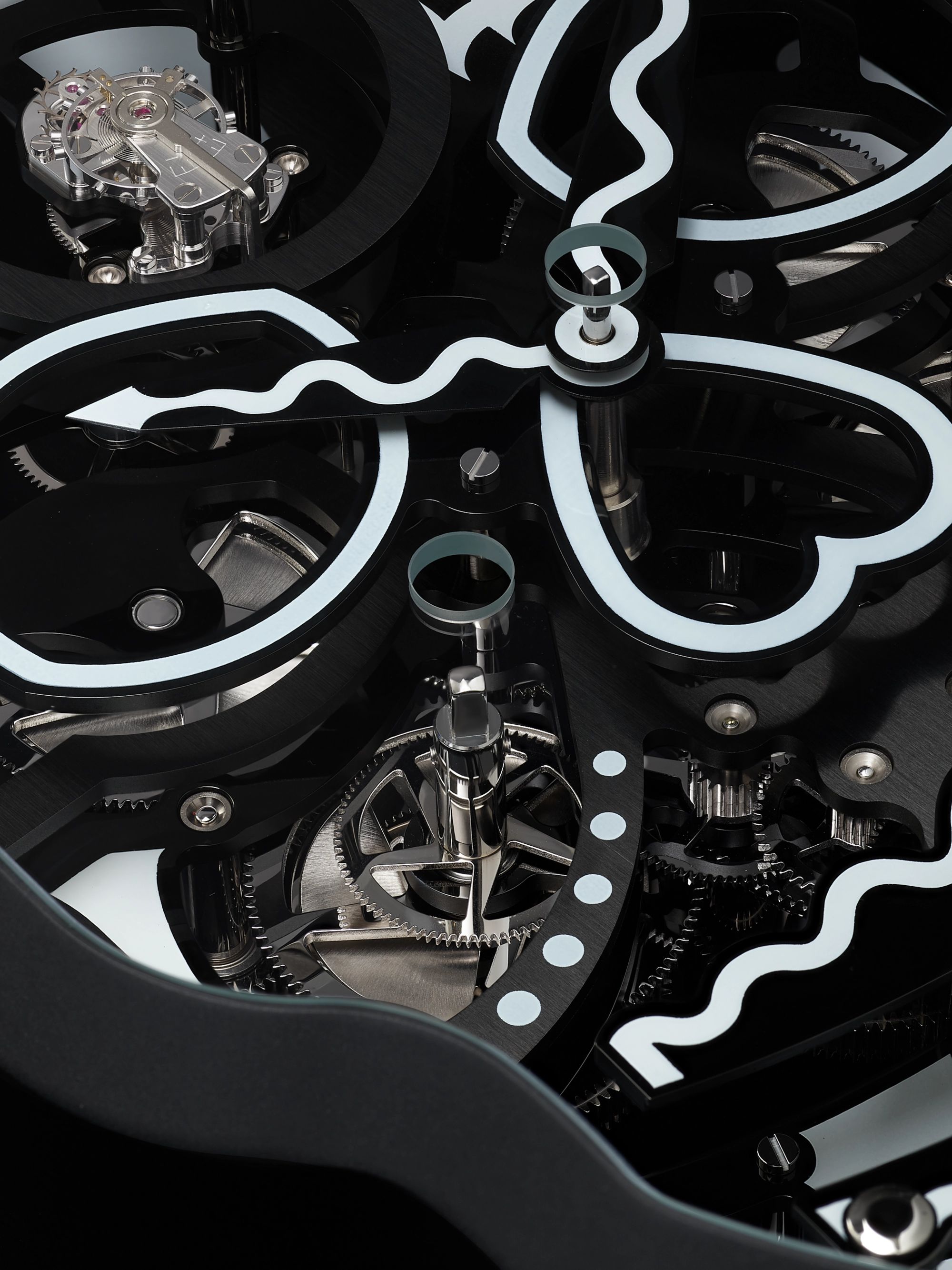 L’ÉPÉE 1839 + Fiona Krüger Vanitas Limited Edition Hand-Wound Palladium-Coated and PVD Wall Clock