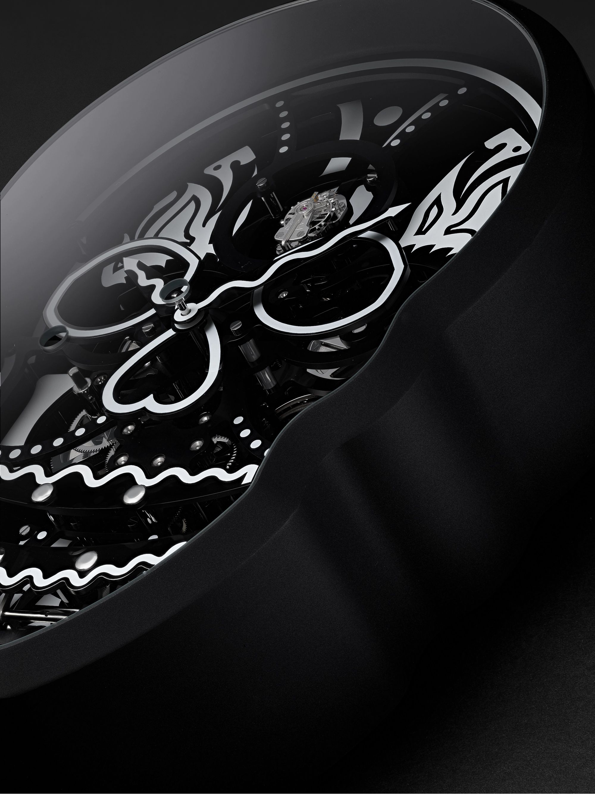 L’ÉPÉE 1839 + Fiona Krüger Vanitas Limited Edition Hand-Wound Palladium-Coated and PVD Wall Clock