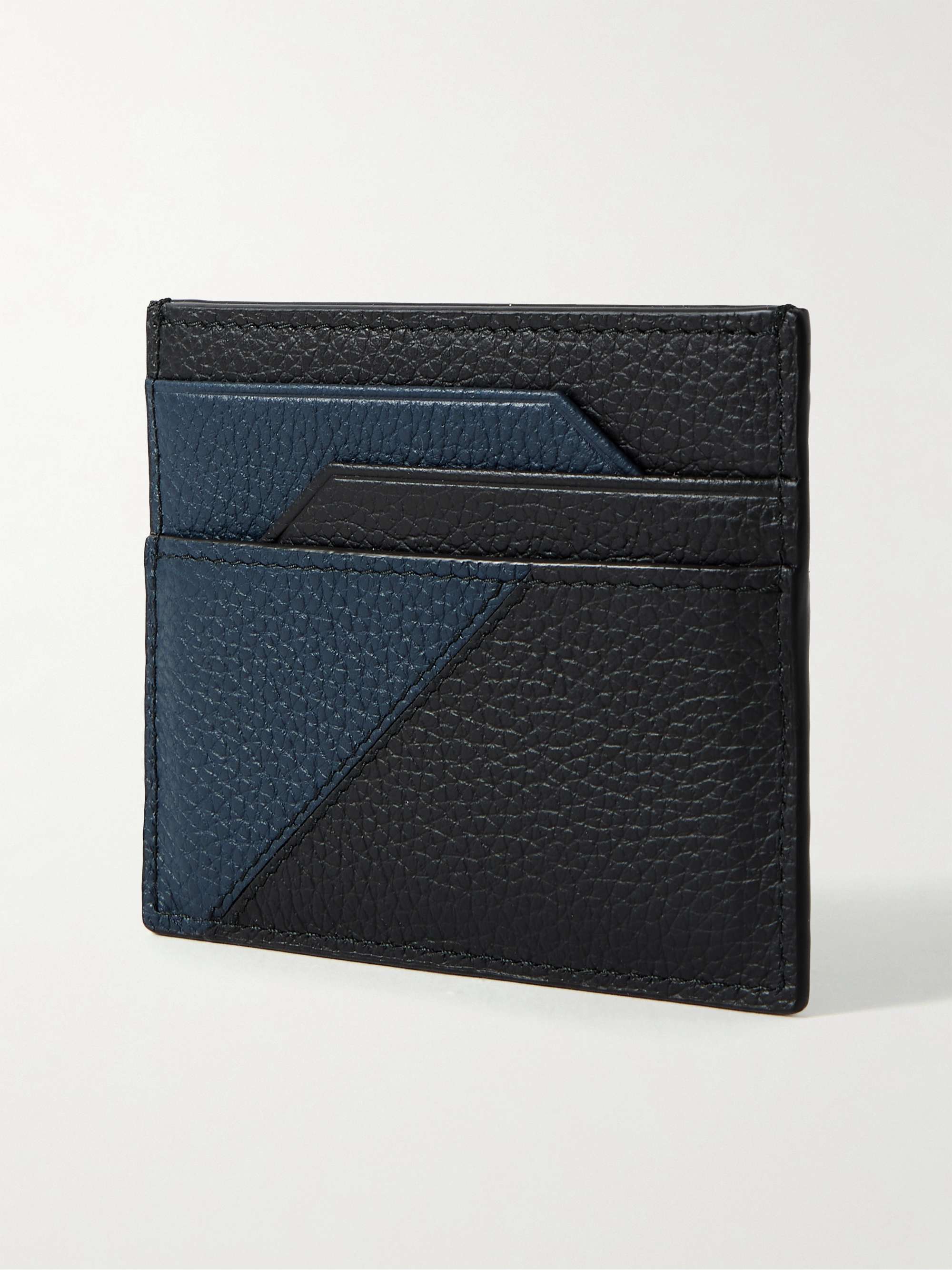 MONTBLANC Two-Tone Full-Grain Leather Cardholder