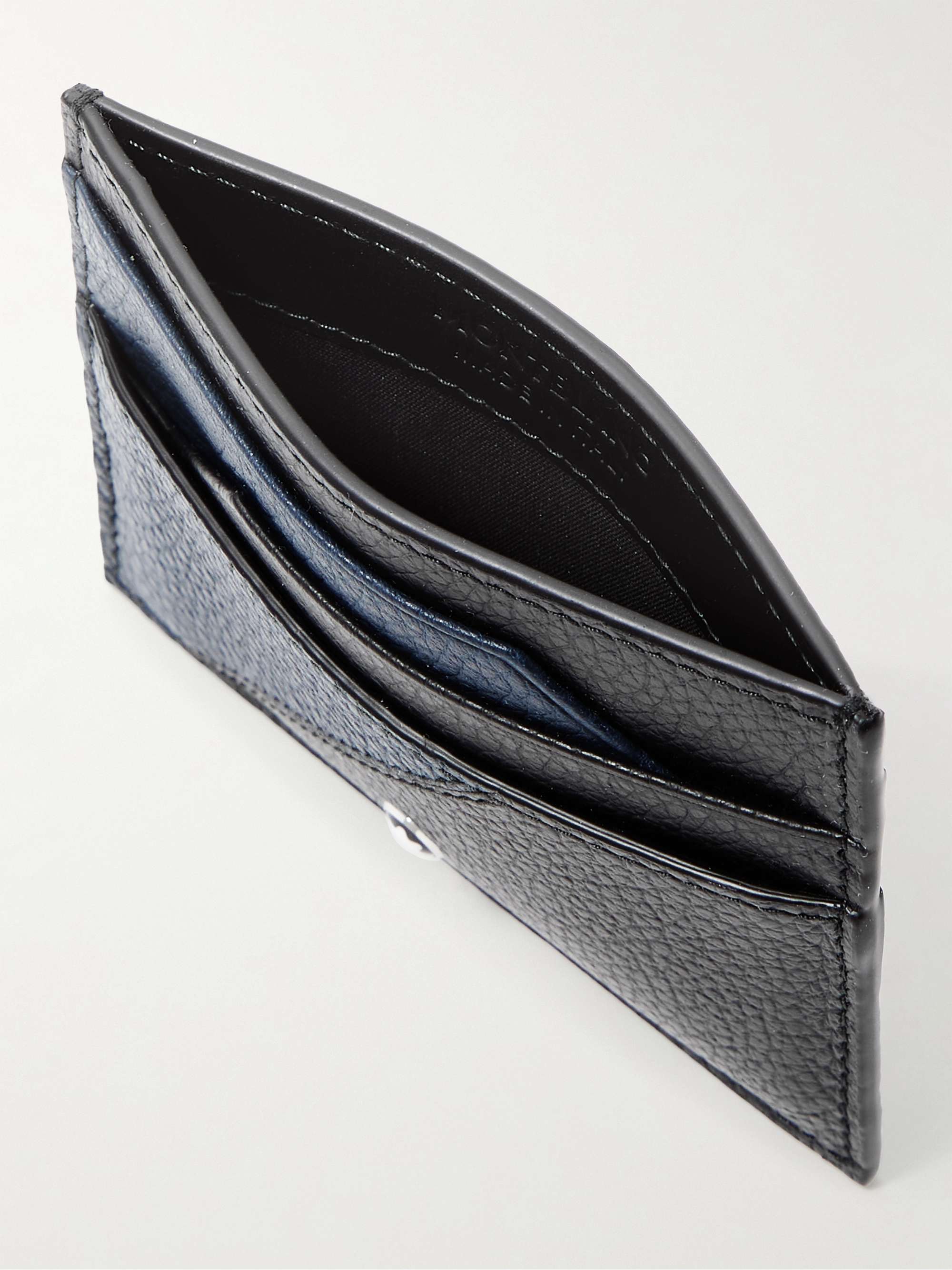 MONTBLANC Two-Tone Full-Grain Leather Cardholder