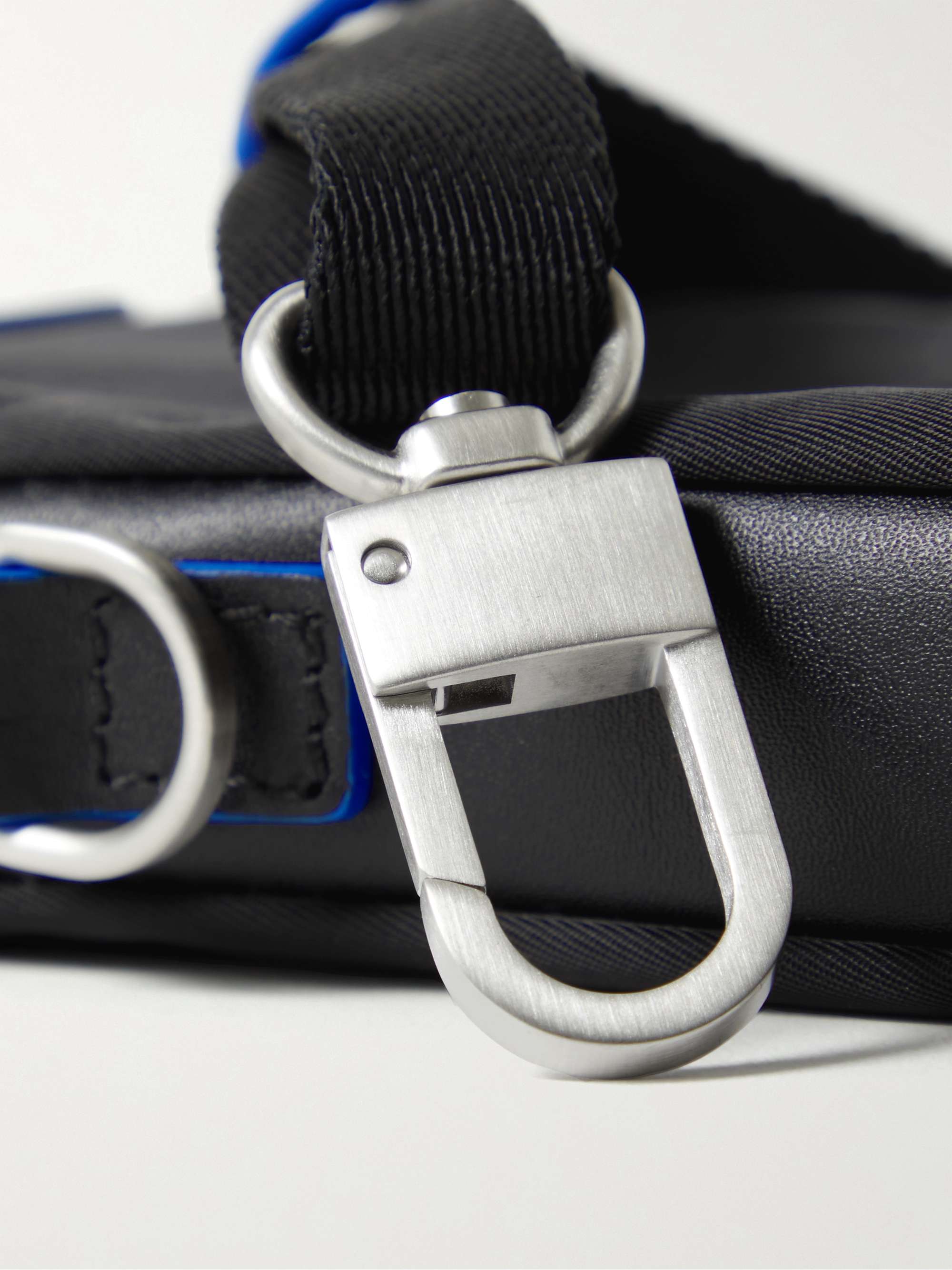 MONTBLANC Blue Spirit Leather-Trimmed ECONYL Messenger Bag