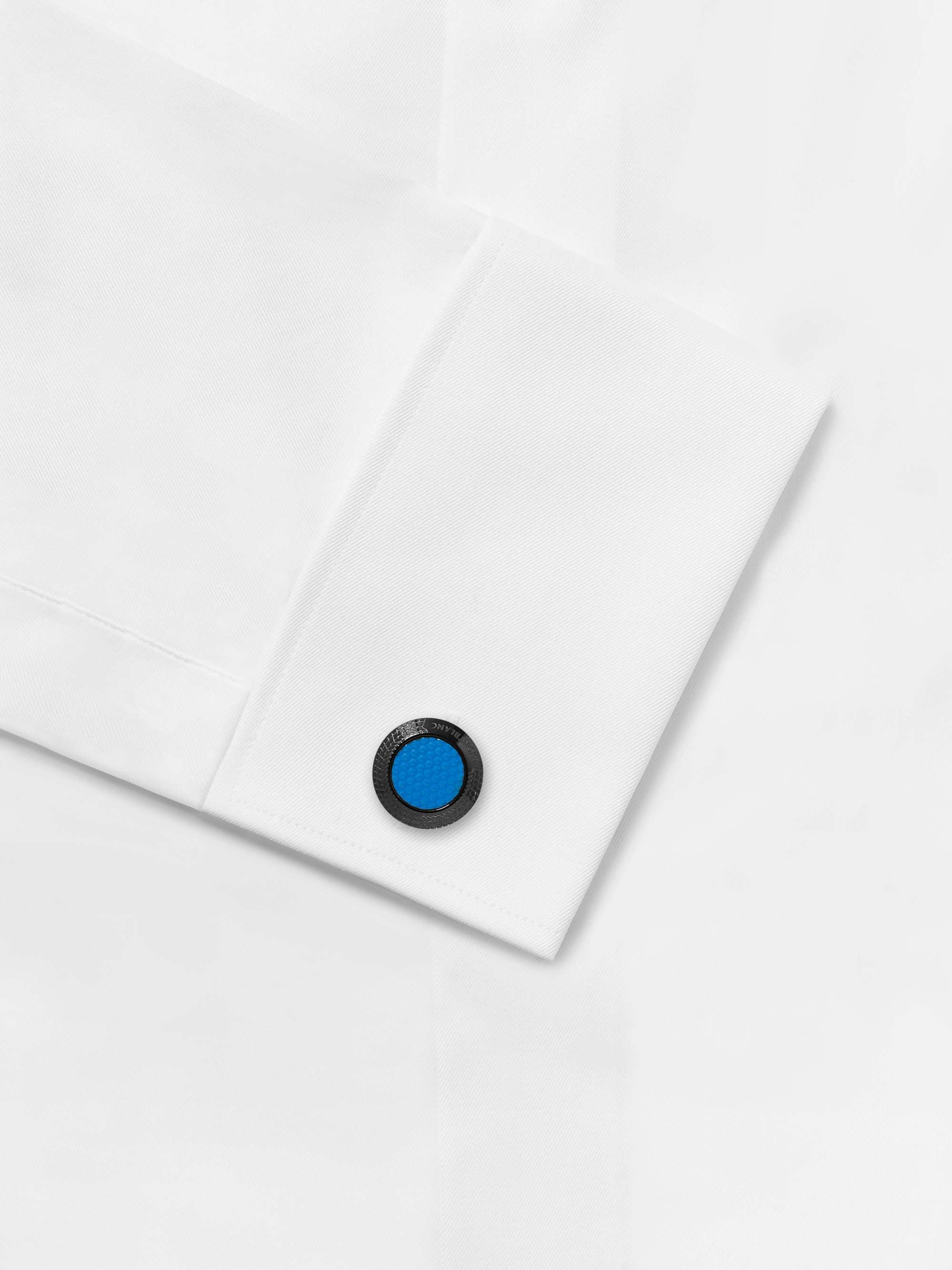 MONTBLANC + Pirelli Meisterstück Great Masters Stainless Steel and Lacquered Cufflinks