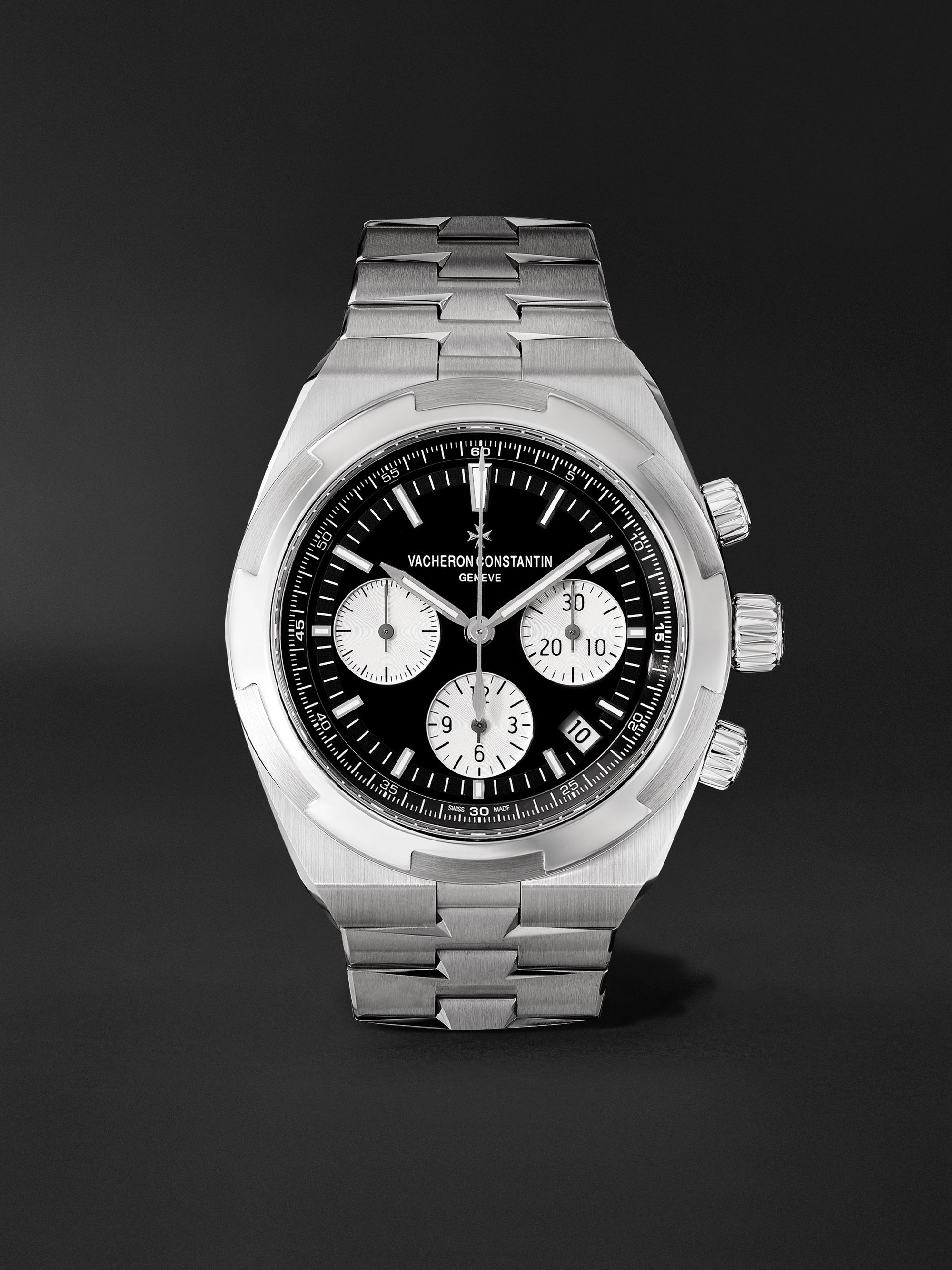 VACHERON CONSTANTIN Overseas Automatic Chronograph 42.5mm Stainless Steel Watch, Ref. No. 5500V/110A-B481