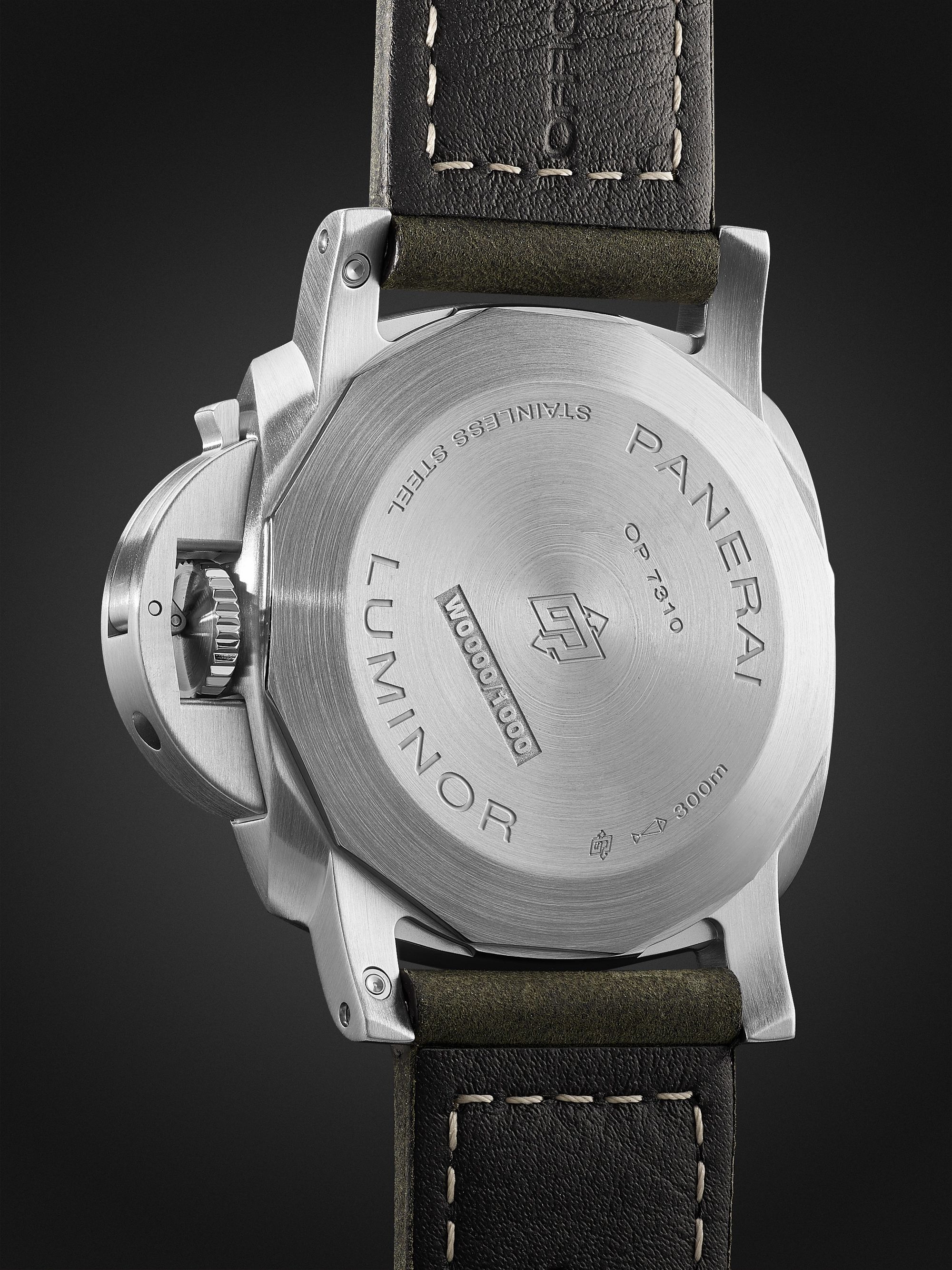 PANERAI Luminor Marina Automatic 44mm Stainless Steel and Leather Watch, Ref. No. PAM01314