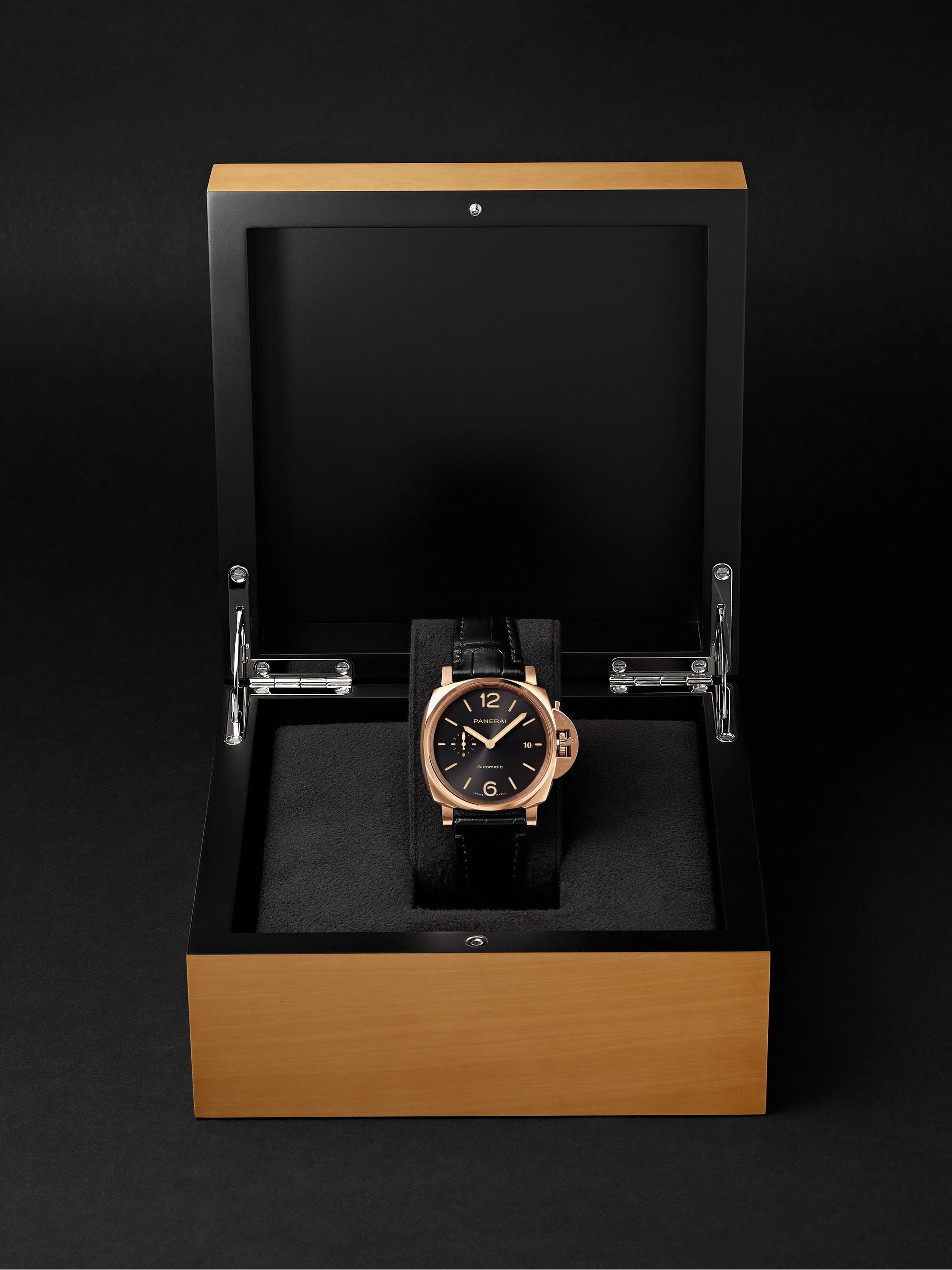 PANERAI Luminor Due Automatic 42mm Goldtech and Alligator Watch, Ref. No. PAM01041