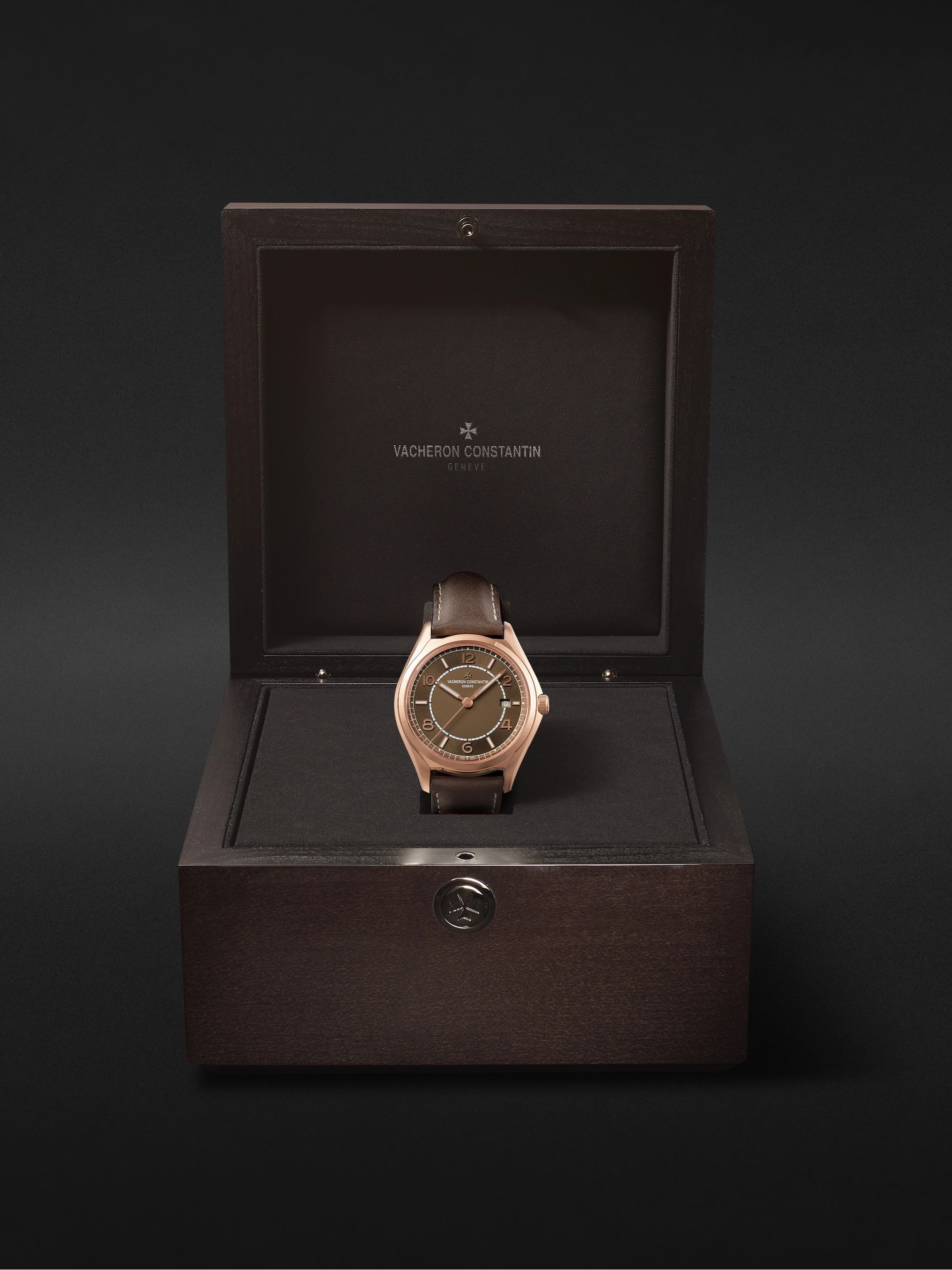 VACHERON CONSTANTIN Fiftysix Automatic 40mm 18-Karat Pink Gold and Leather Watch, Ref. No. 4600E/000R-B576