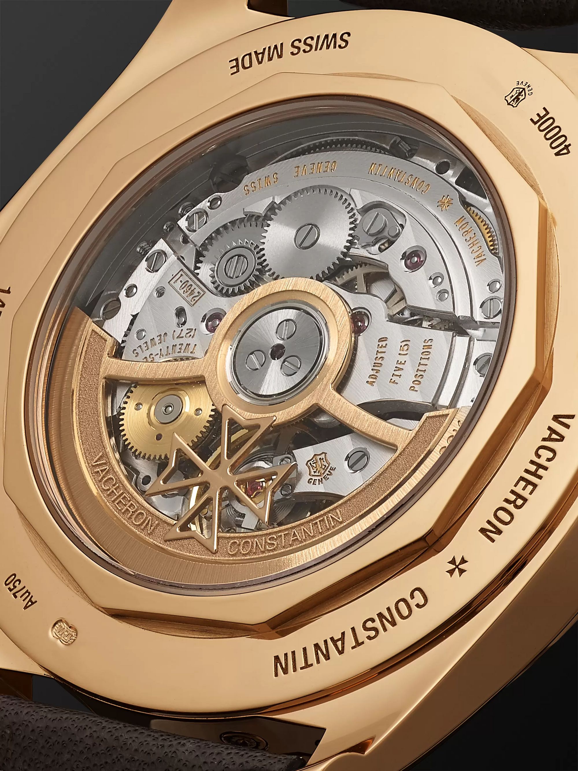 VACHERON CONSTANTIN Fiftysix Complete Calendar Automatic 40mm 18-Karat Pink Gold and Leather Watch, Ref. No. 4000E/000R-B065