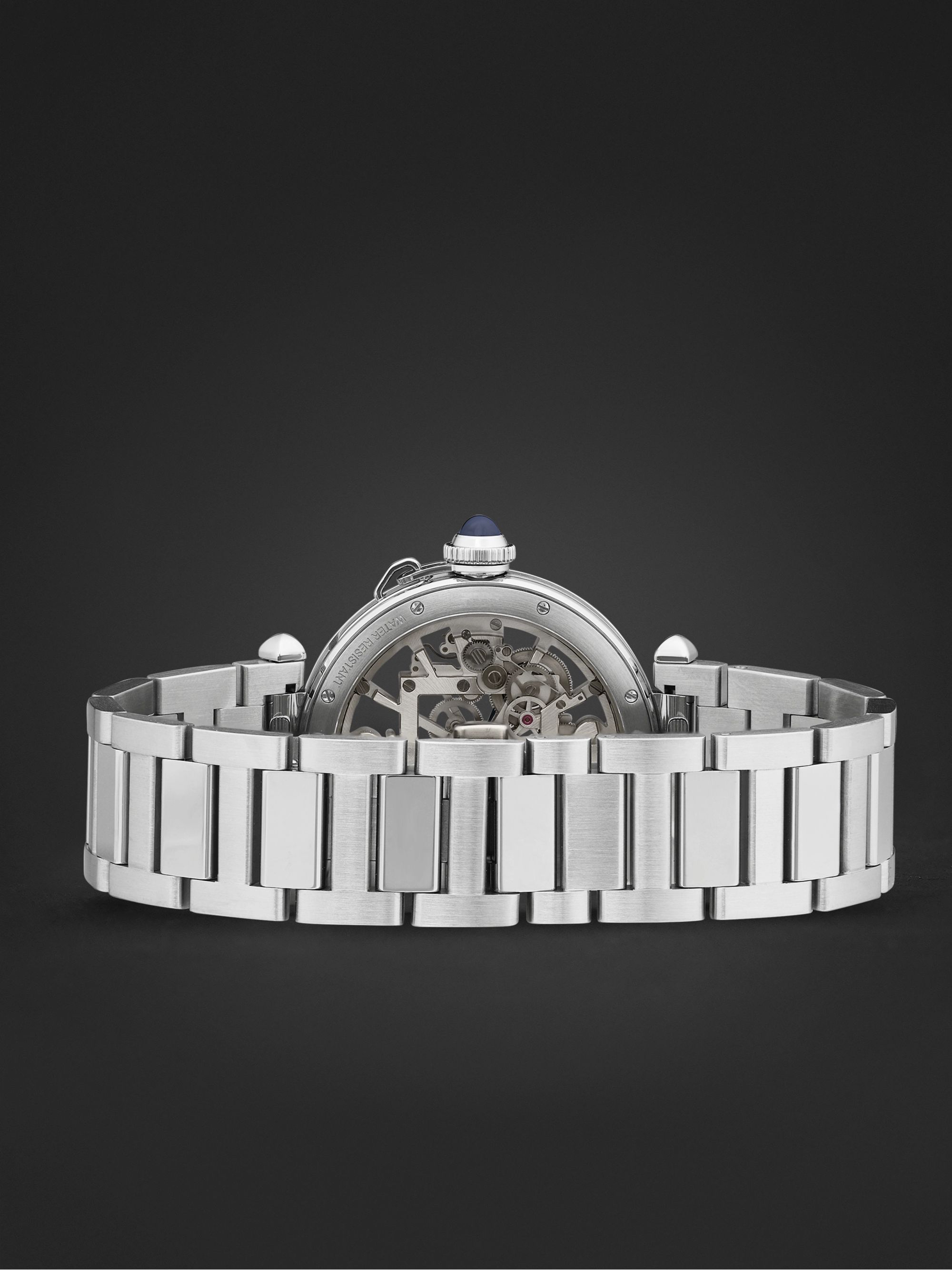 CARTIER Pasha de Cartier Automatic 41mm Interchangeable Stainless Steel and Alligator Watch, Ref. No. WHPA0007
