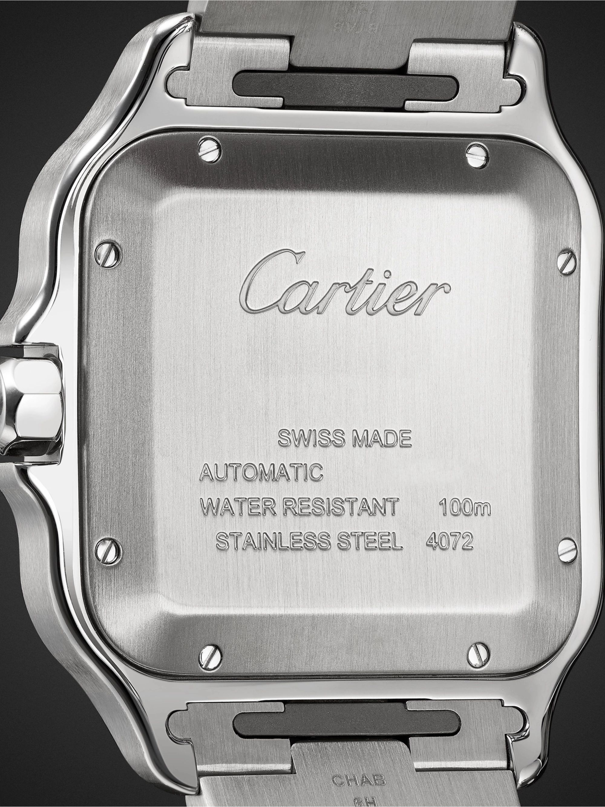 CARTIER Santos de Cartier Automatic 39.8mm Steel Watch, Ref. No. WSSA0037