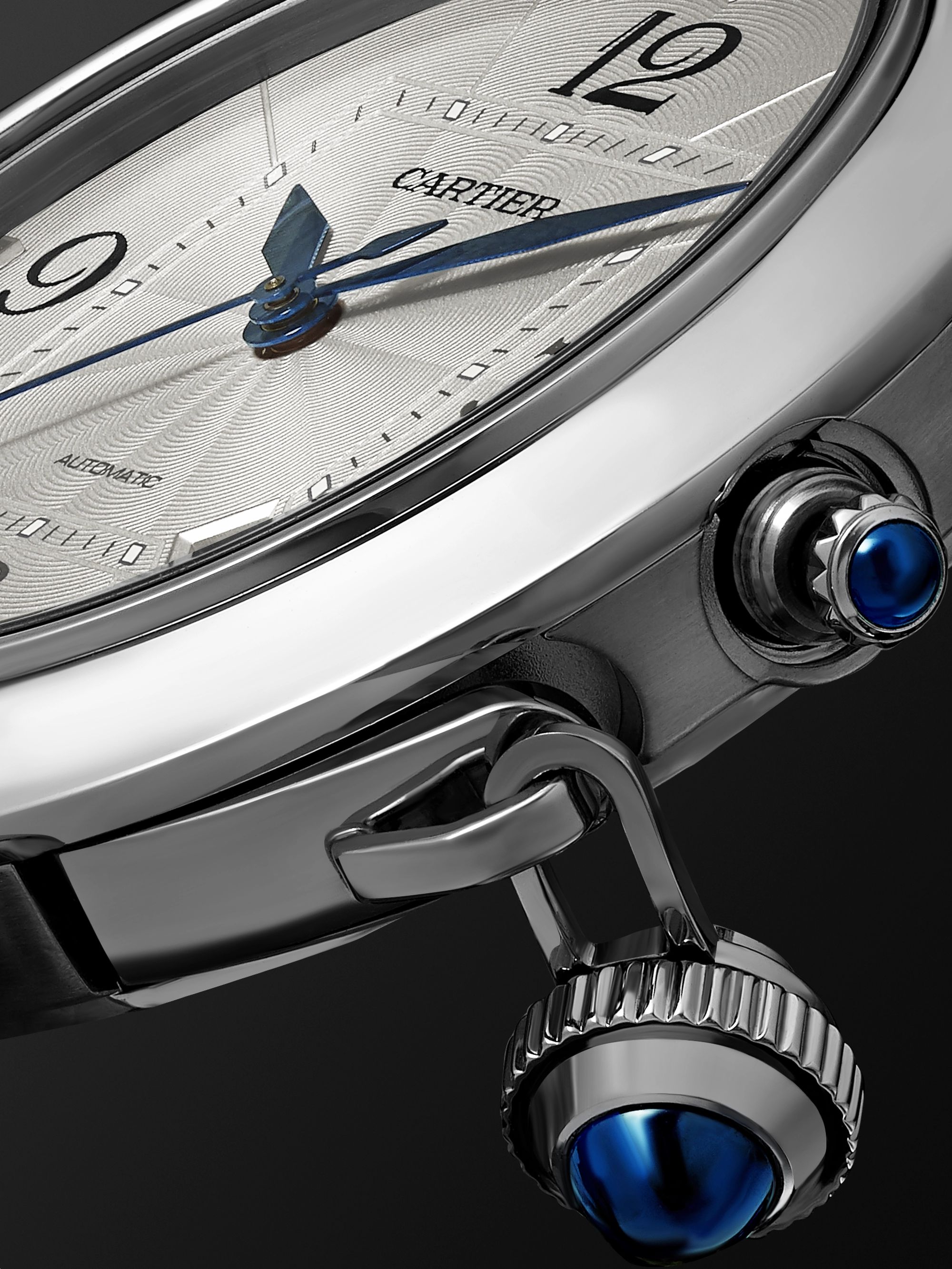 CARTIER Pasha de Cartier Automatic 41mm Stainless Steel and Alligator Watch, Ref. No. WSPA 0009