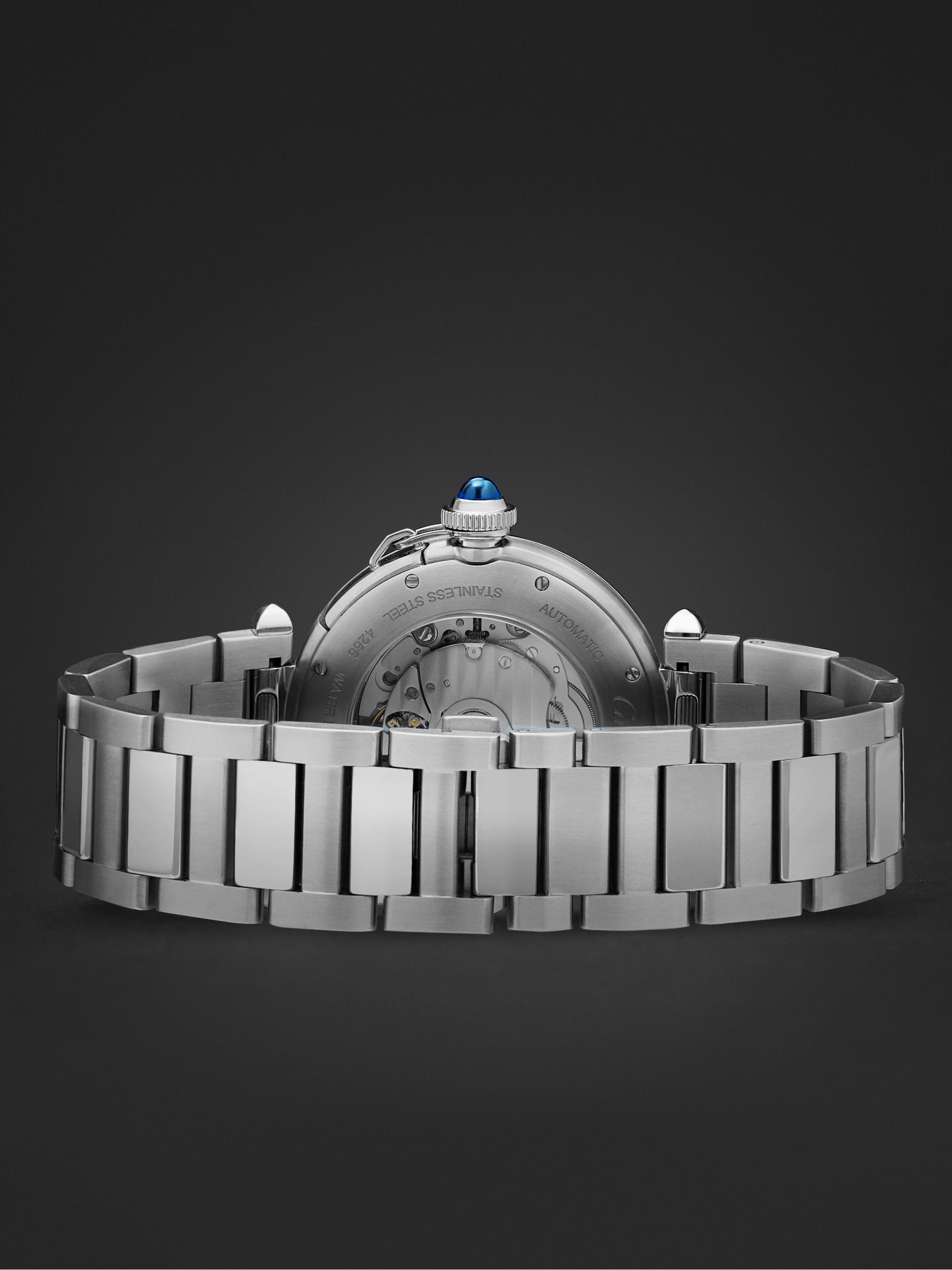 CARTIER Pasha de Cartier Automatic 41mm Stainless Steel and Alligator Watch, Ref. No. WSPA 0009