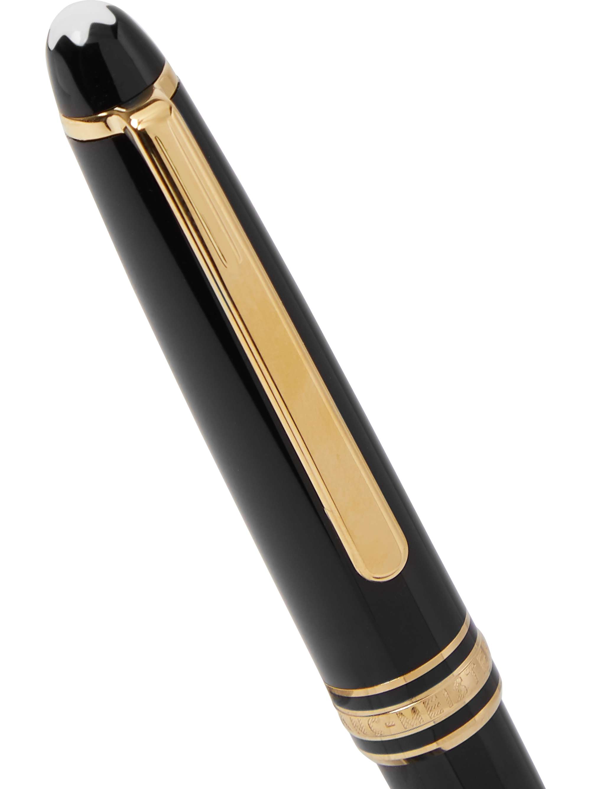 MONTBLANC Meisterstück Leather Cardholder and Resin Rollerball Pen Set