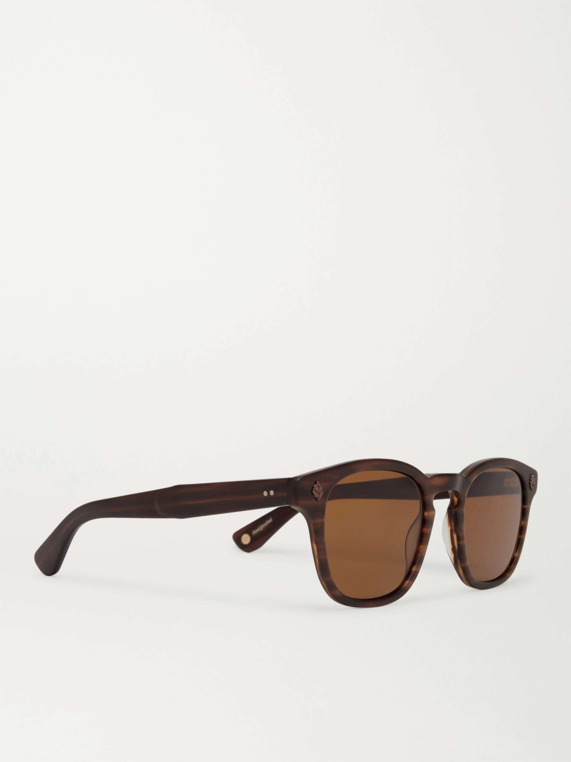 GARRETT LEIGHT CALIFORNIA OPTICAL Ace 47 Square-Frame Tortoiseshell Acetate Sunglasses
