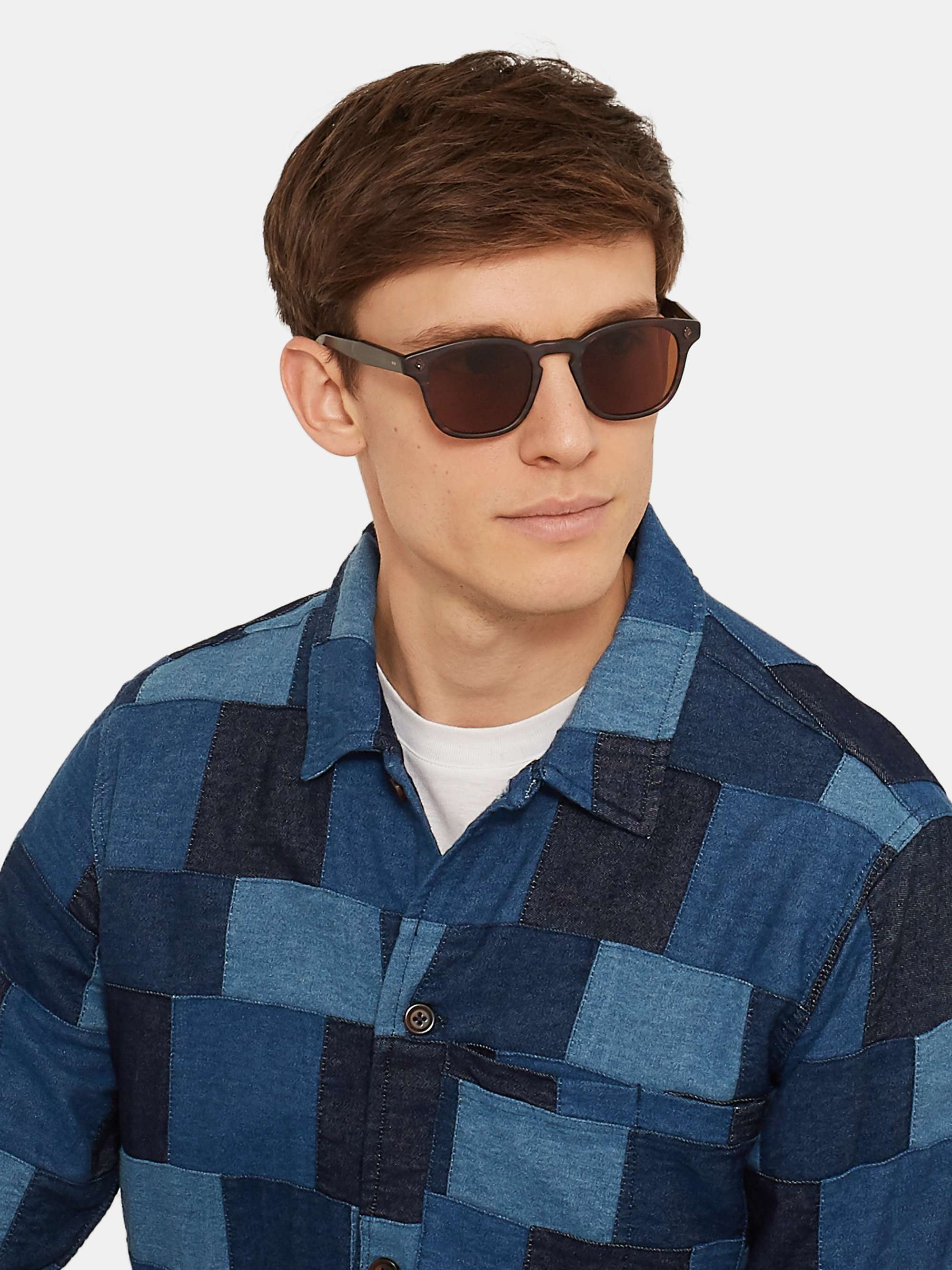 GARRETT LEIGHT CALIFORNIA OPTICAL Ace 47 Square-Frame Tortoiseshell Acetate Sunglasses