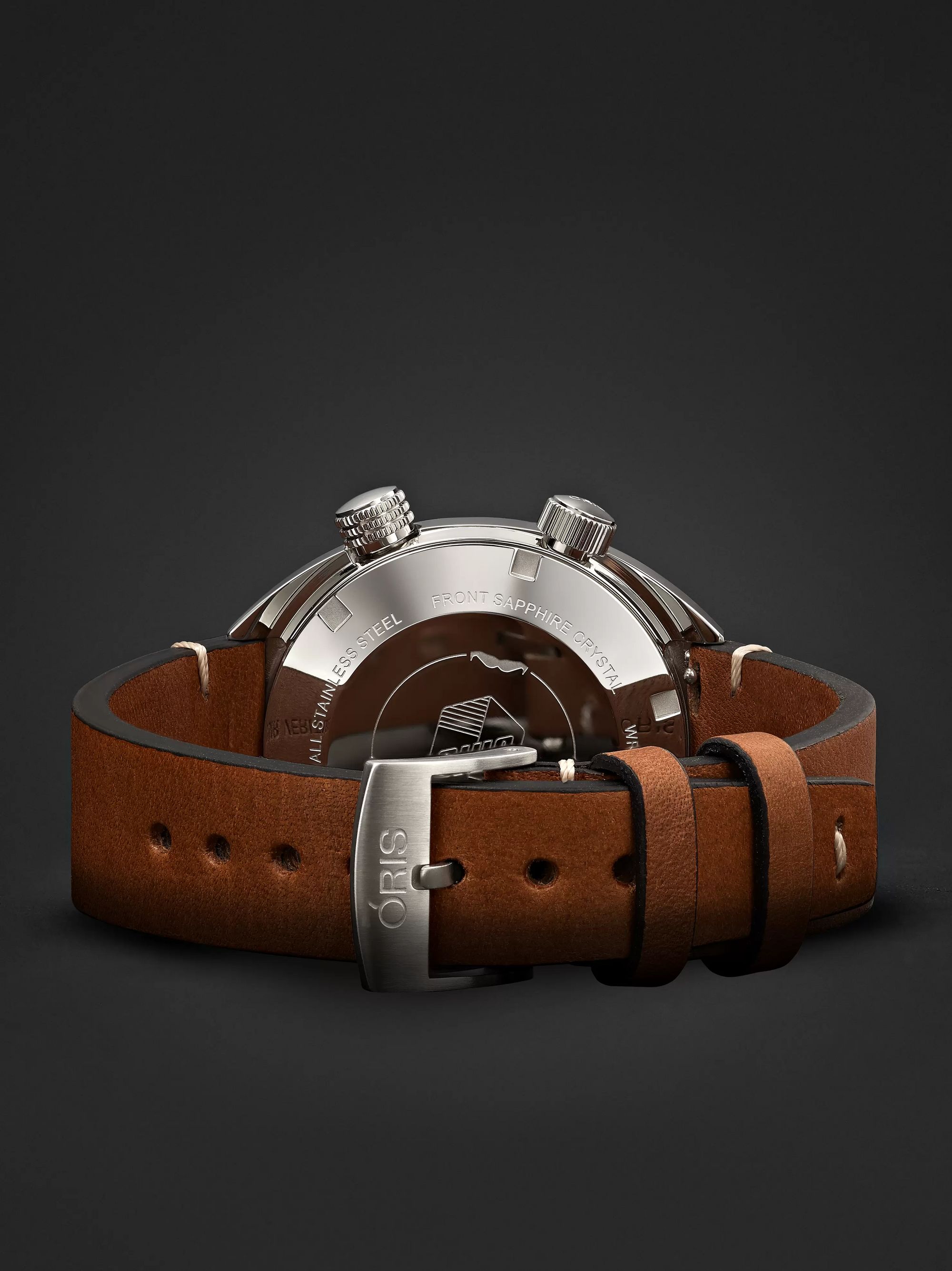 ORIS Movember Edition 2019 Chronoris Automatic 39mm Stainless Steel and Leather Watch, Ref. No. 733 7737 4034