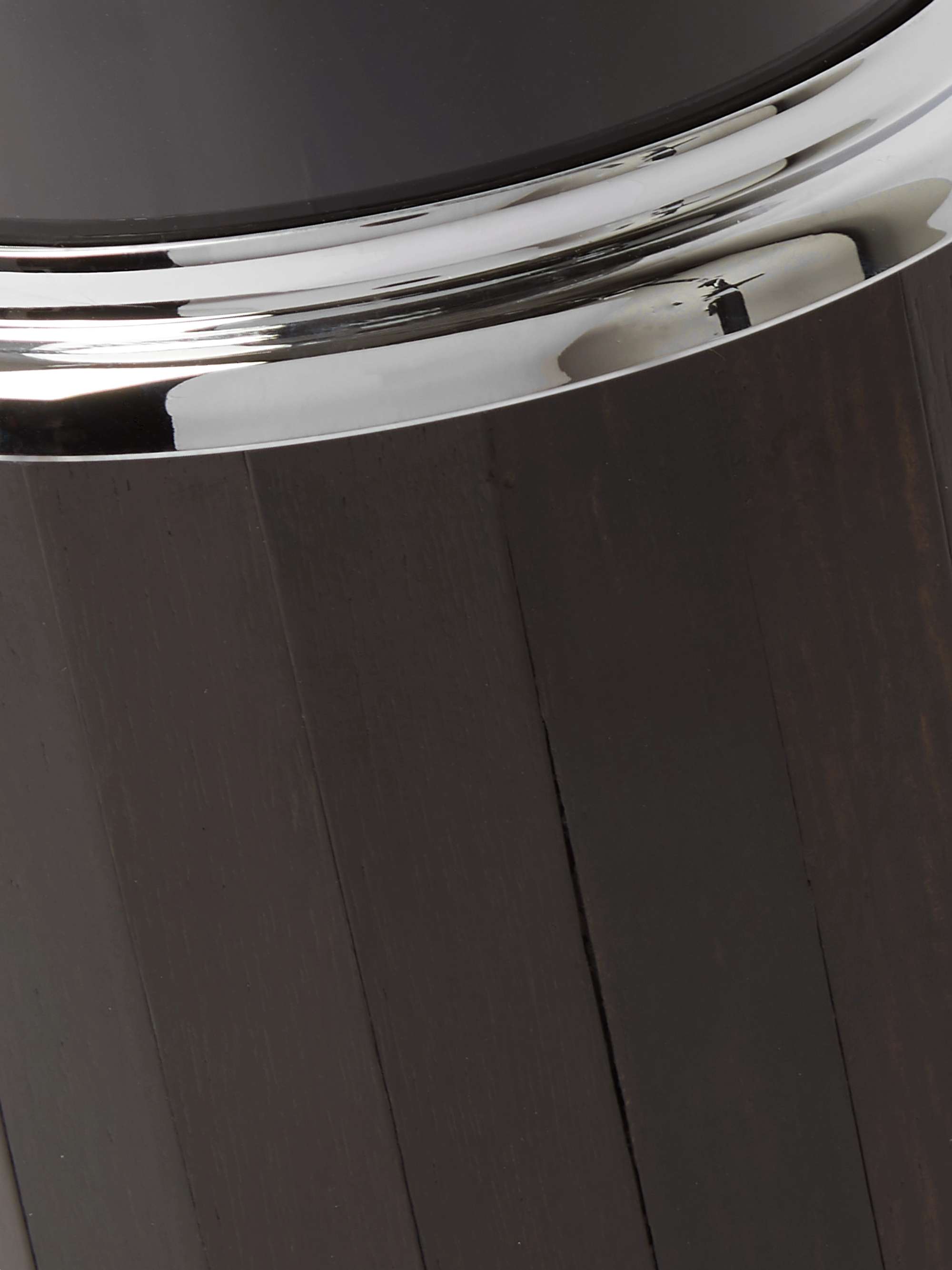 LORENZI MILANO Glass, Ebony and Stainless Steel Diffuser Bottle