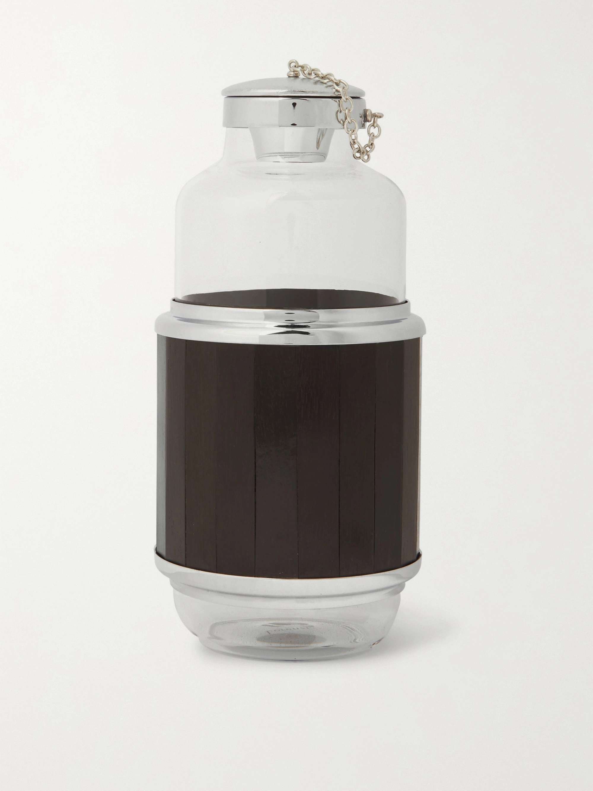 LORENZI MILANO Glass, Ebony and Stainless Steel Diffuser Bottle