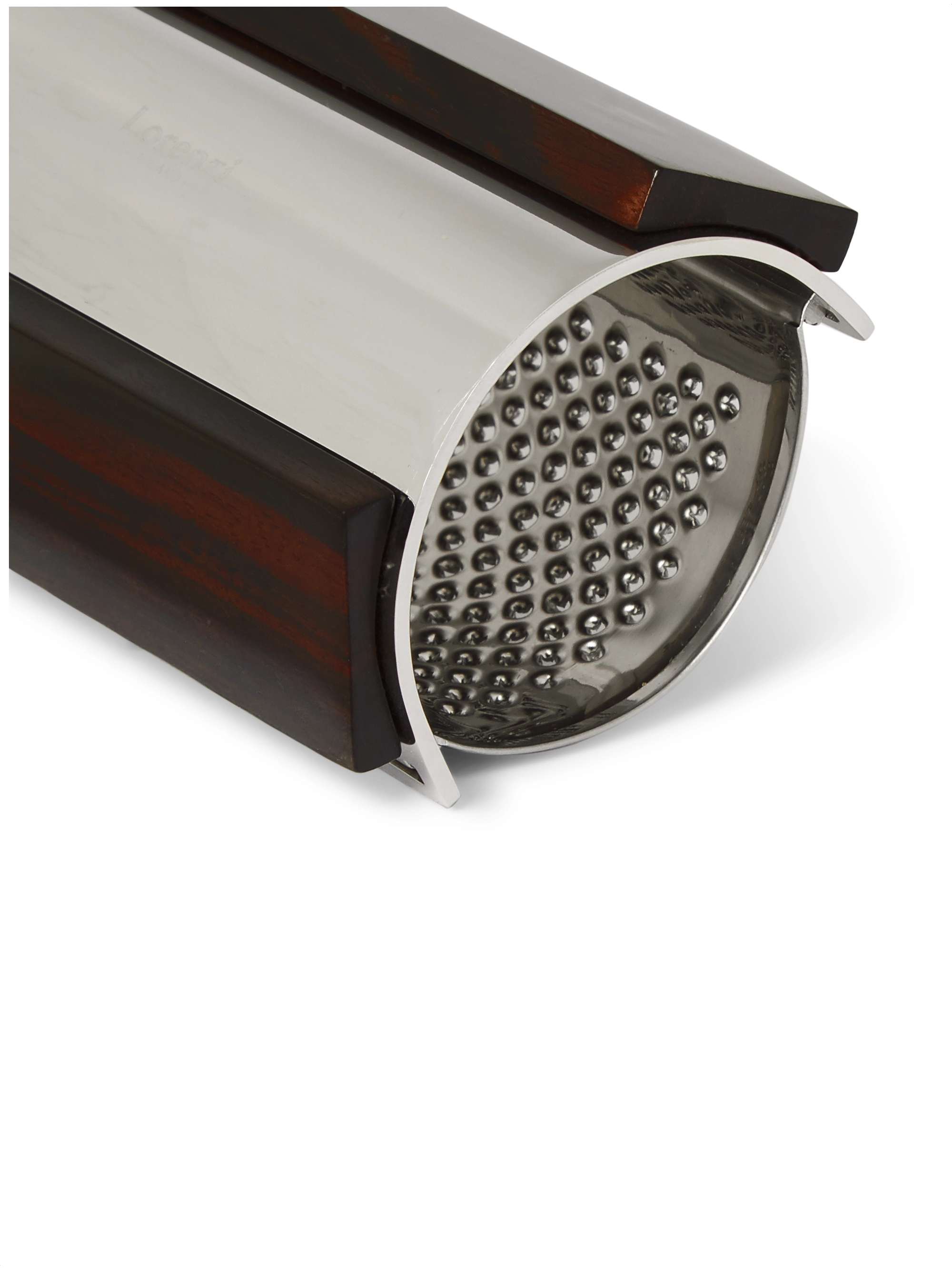 LORENZI MILANO Ebony and Stainless Steel Parmesan Grater