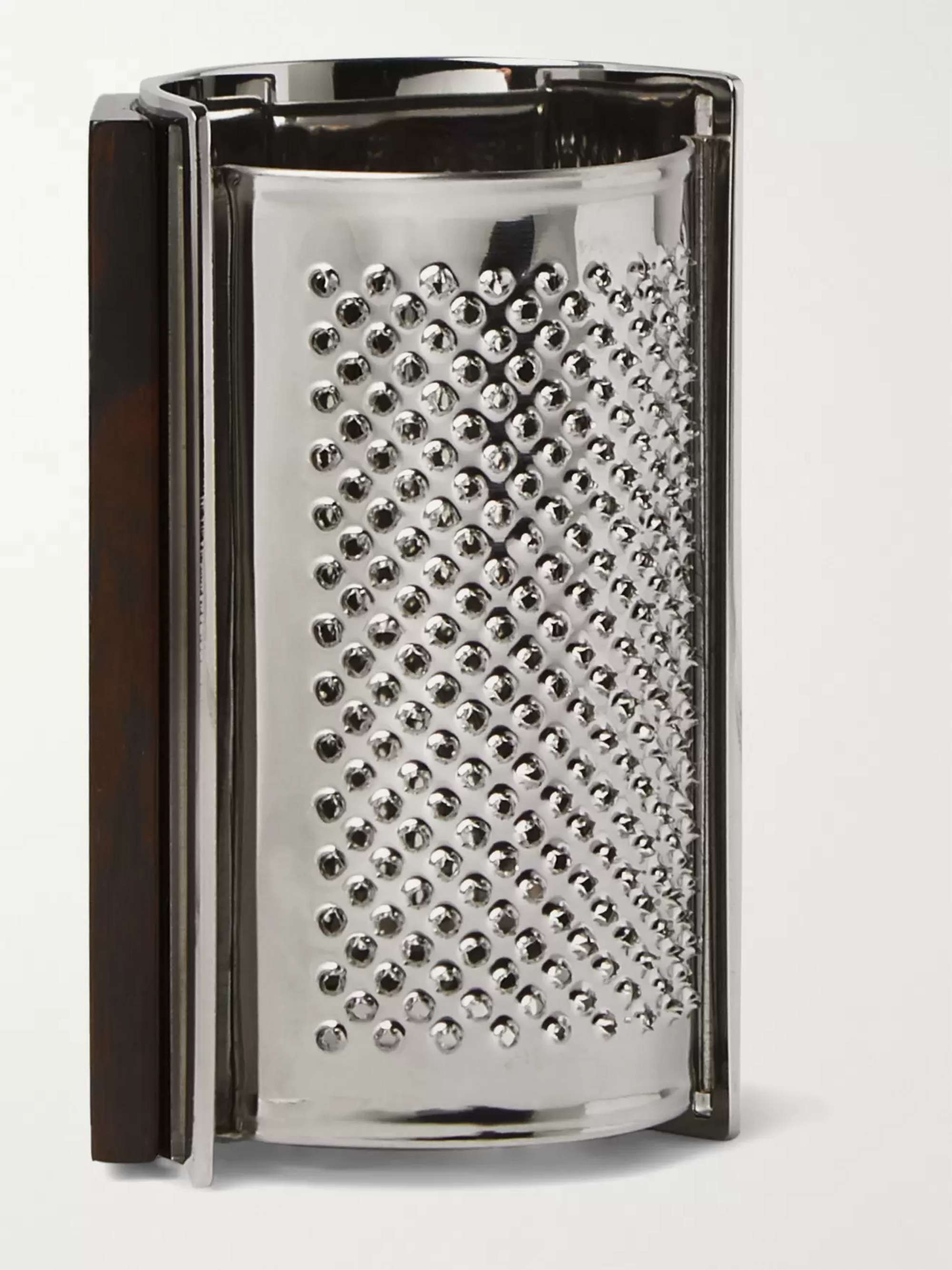 LORENZI MILANO Ebony and Stainless Steel Parmesan Grater