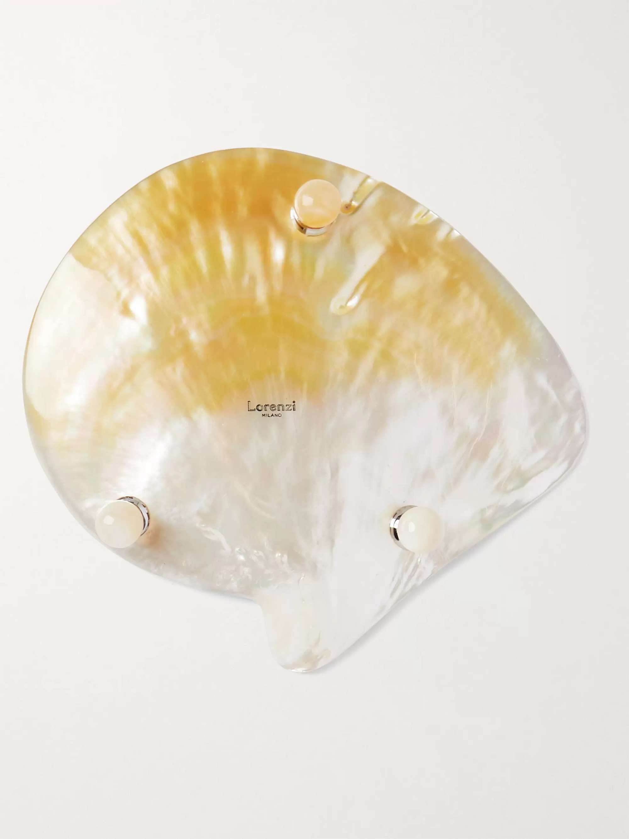 LORENZI MILANO Mother-of-Pearl Caviar Serving Dish