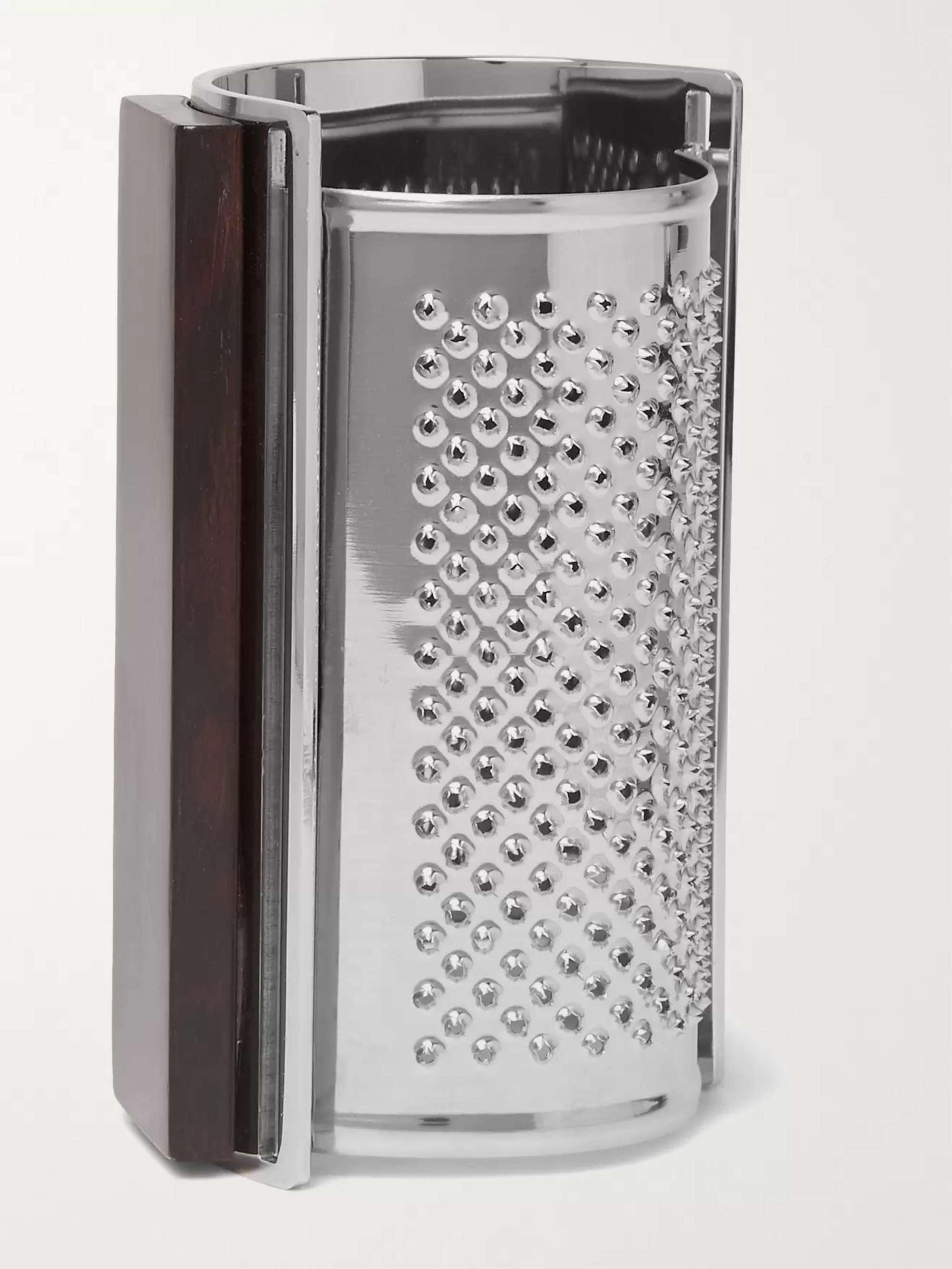 LORENZI MILANO Ebony and Stainless Steel Parmesan Cheese Set