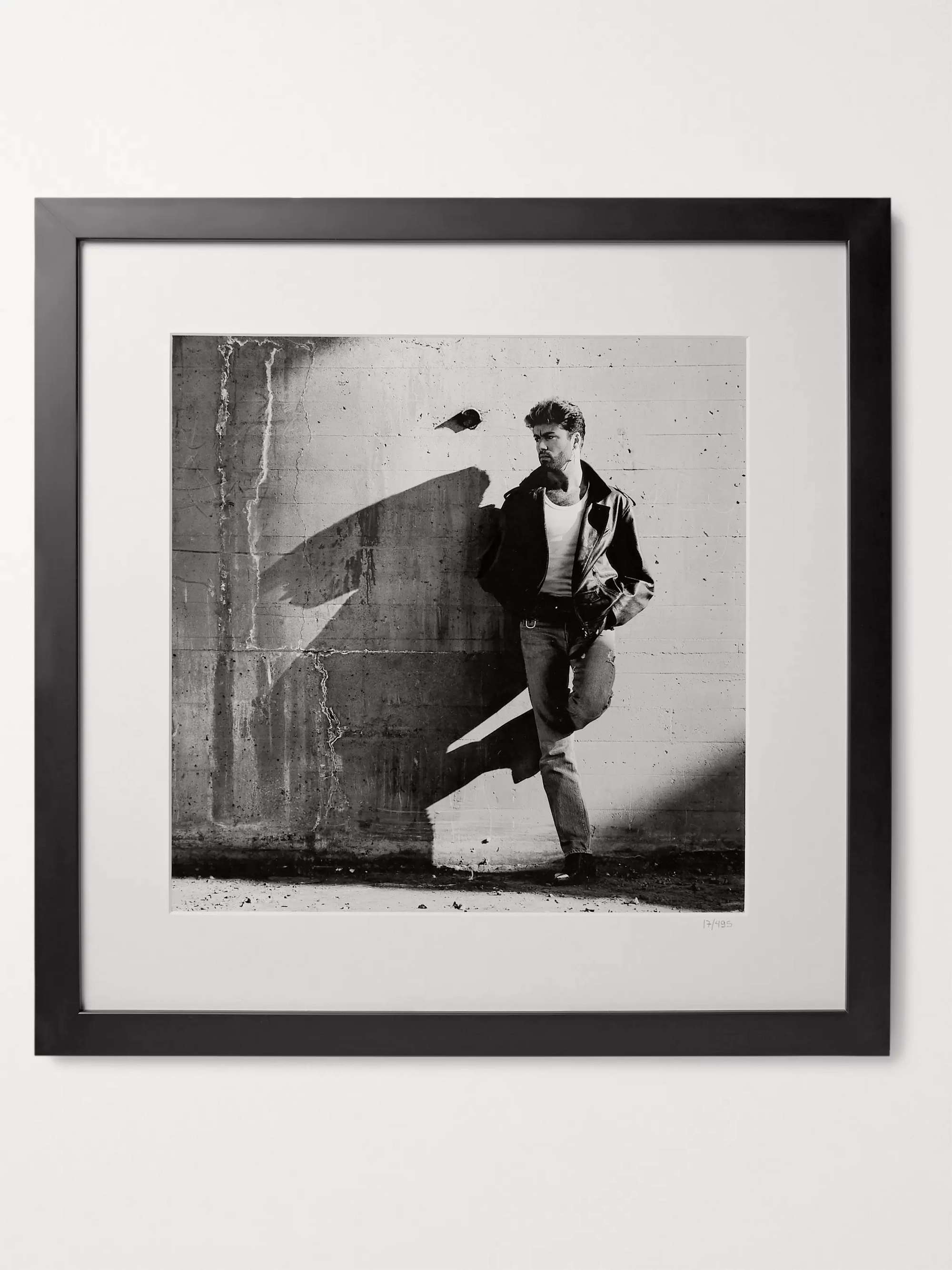 SONIC EDITIONS Framed 1988 George Michael Print, 16" x 16"