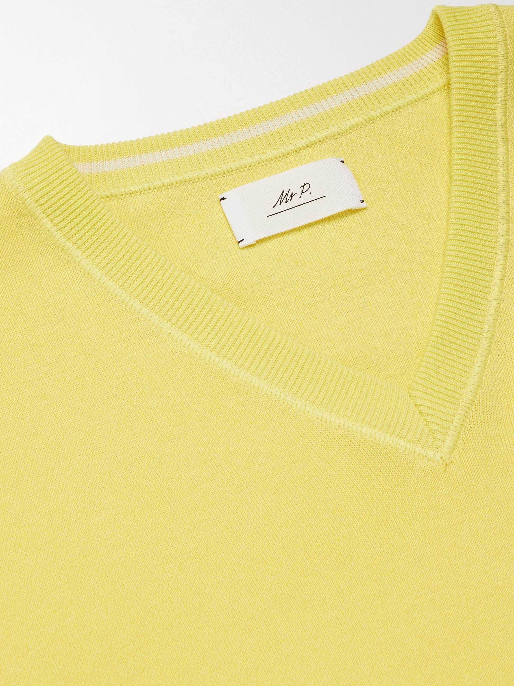 MR P. Cotton-Blend Golf Sweater
